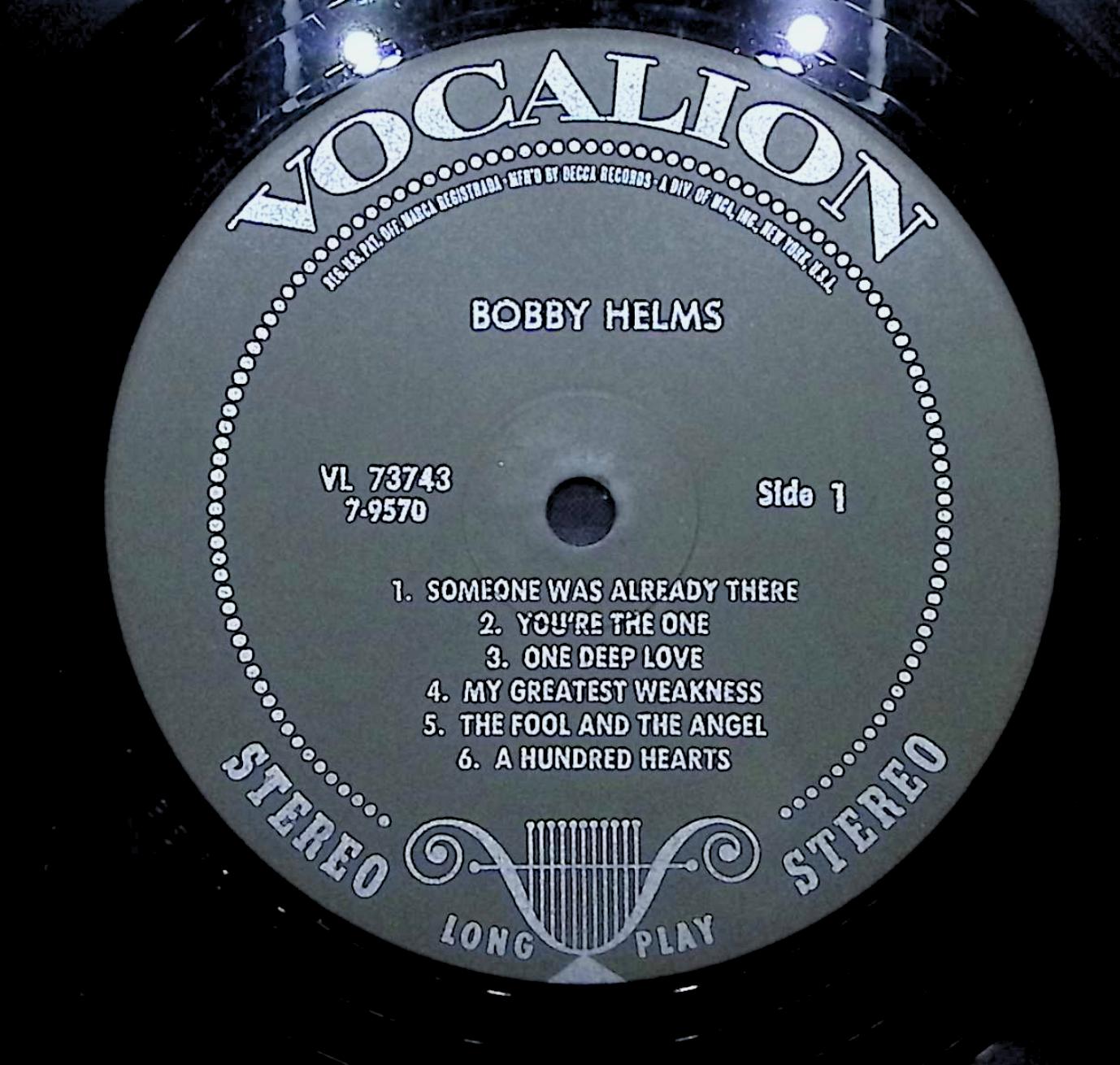 Bobby Helms Bobby Helms 12" LP 1965 VL 73743 Folk, World, & Country — image 4