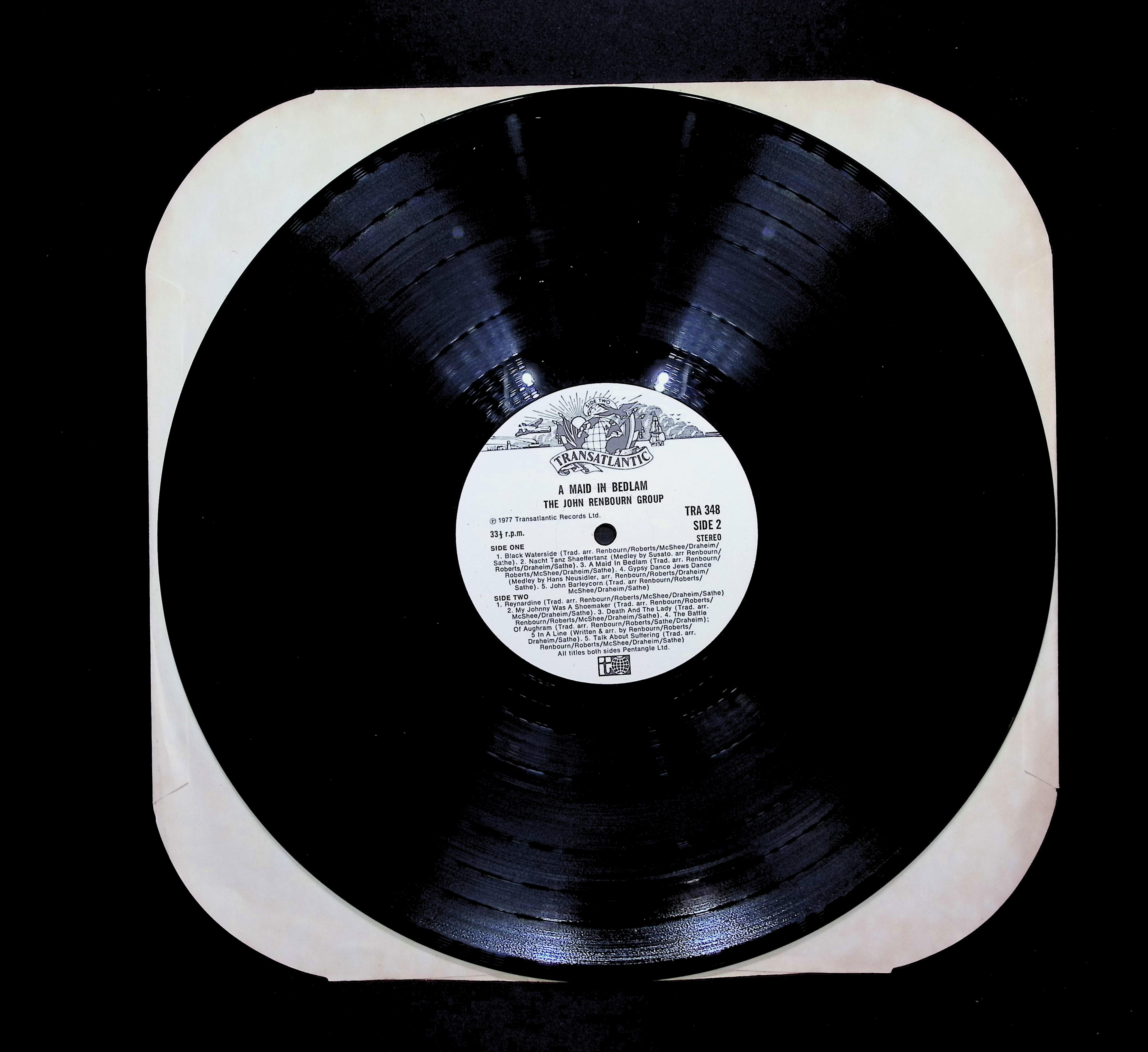 The John Renbourn Group A Maid In Bedlam 12" LP 1977 TRA 348 Rock — image 5