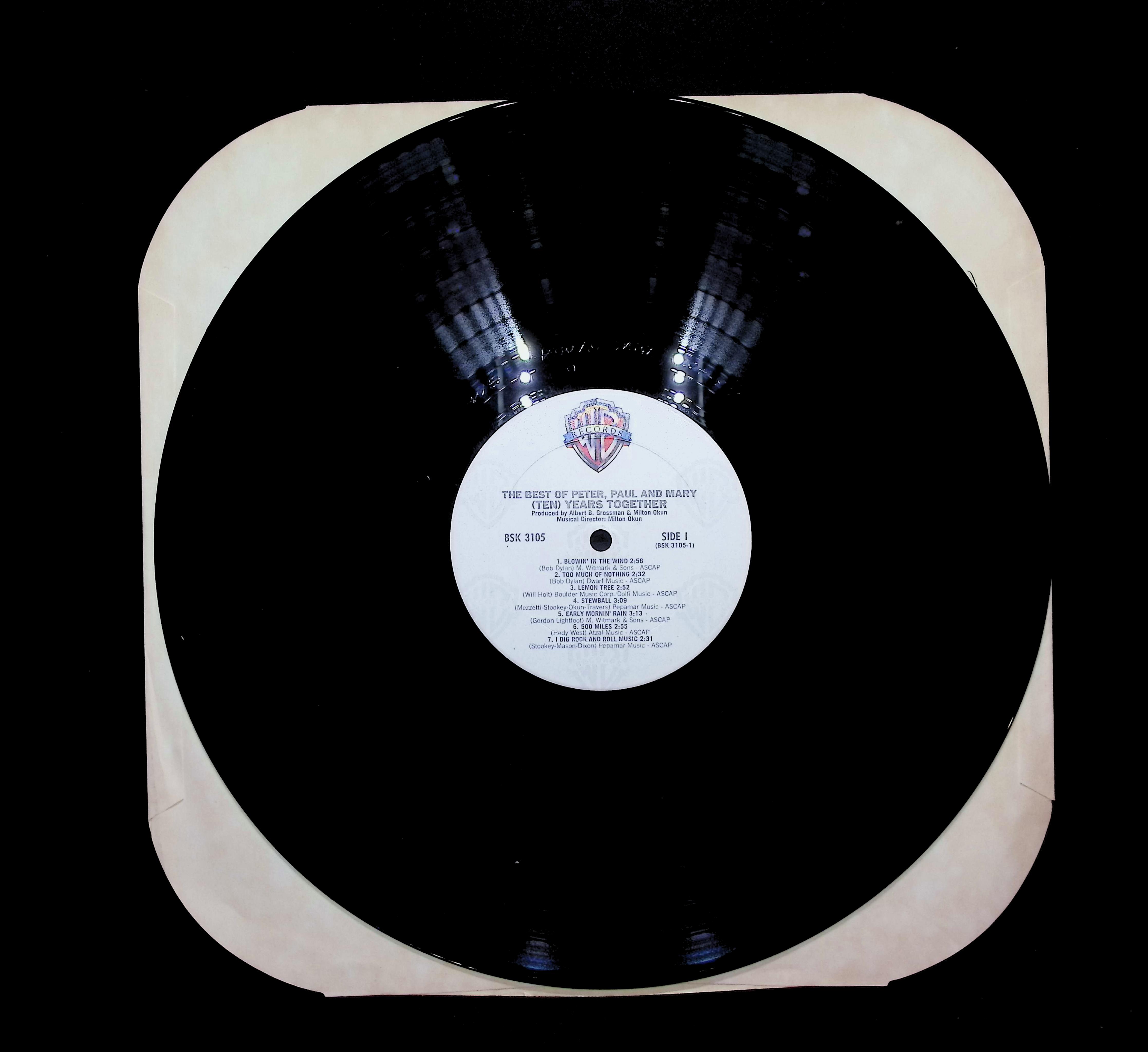 Peter, Paul & Mary The Best Of Peter, Paul And Mary / (Ten) Years Together 12" LP 1979 BSK 3105 Rock — image 3
