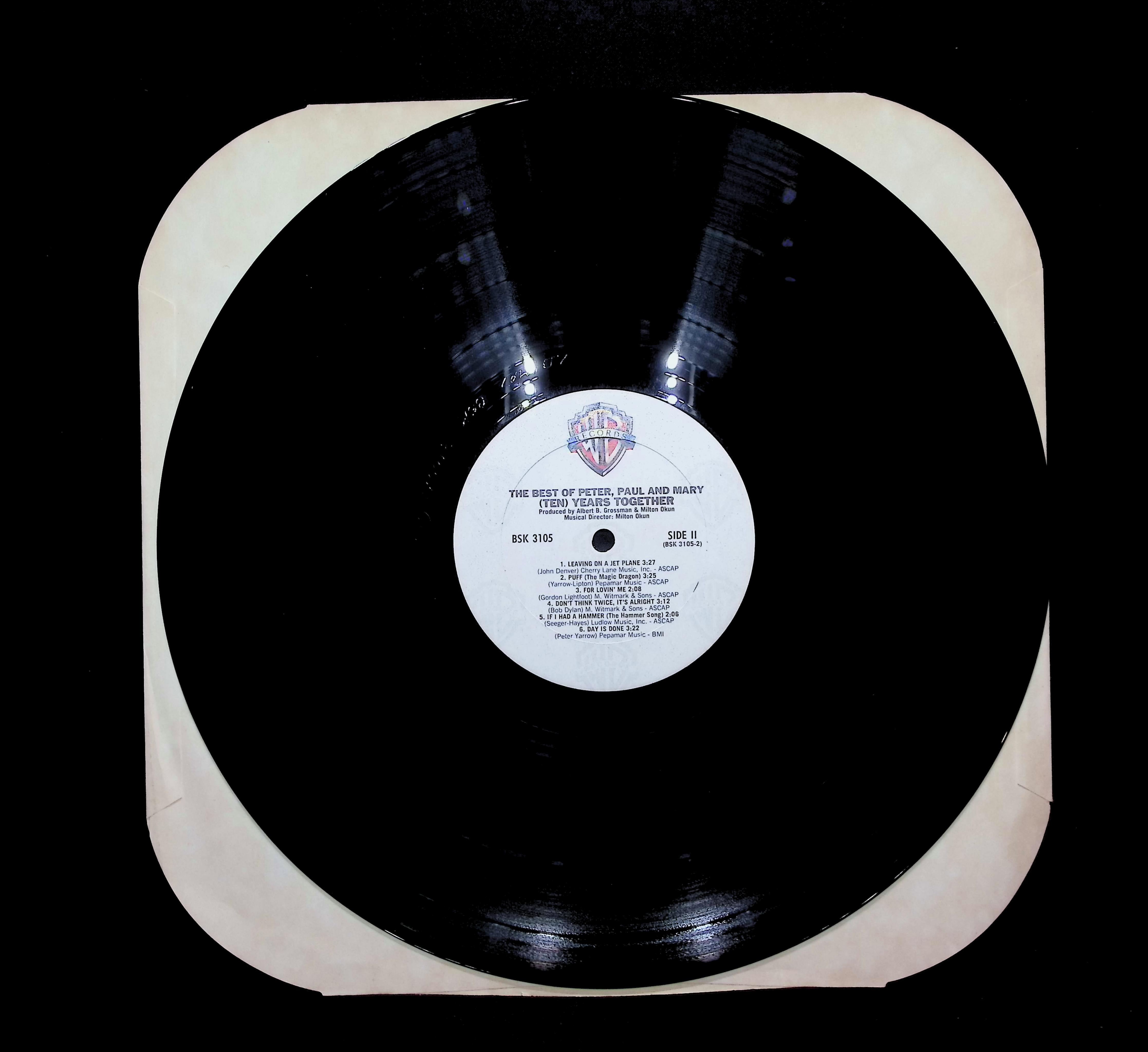 Peter, Paul & Mary The Best Of Peter, Paul And Mary / (Ten) Years Together 12" LP 1979 BSK 3105 Rock — image 5