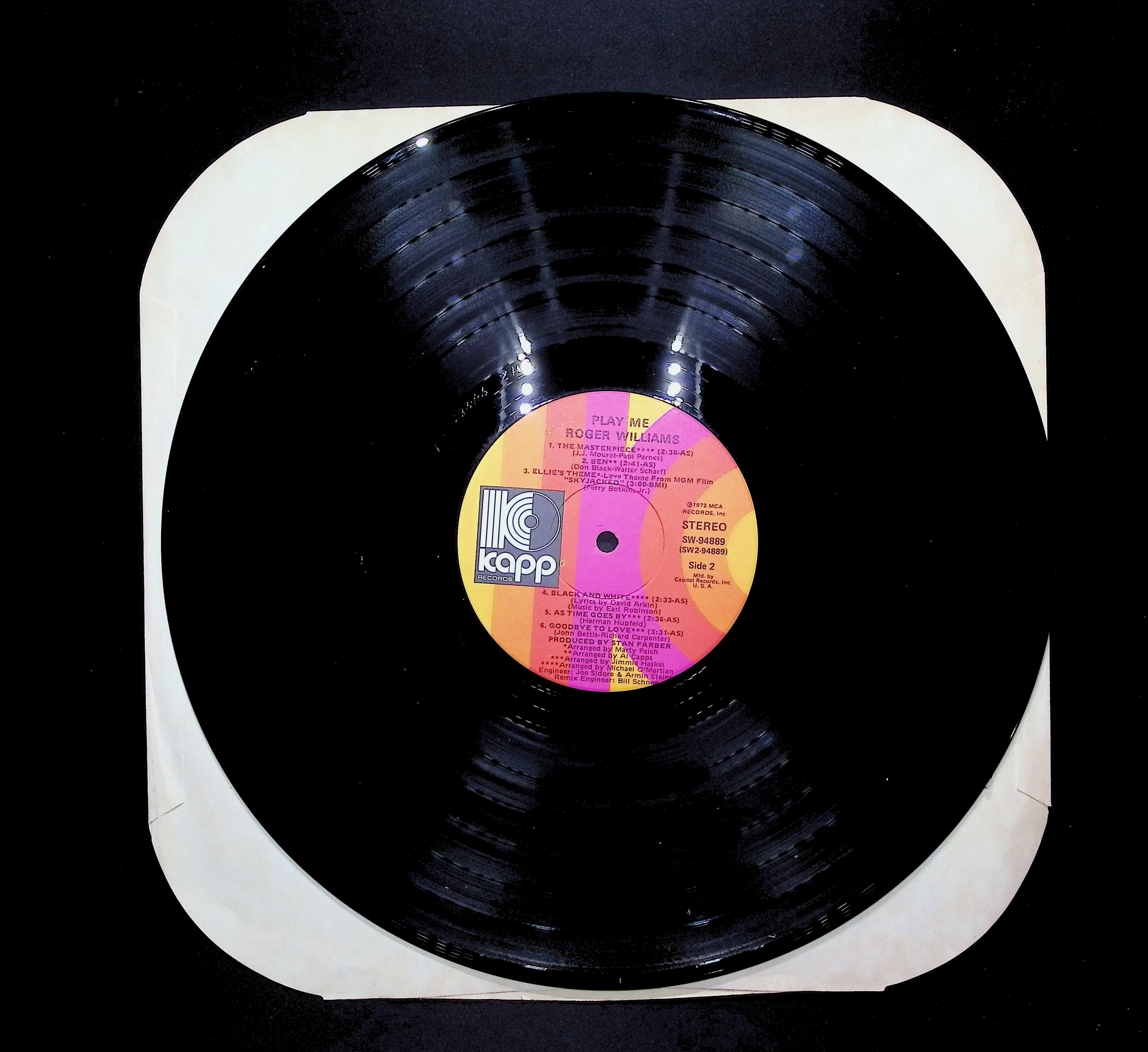 Roger Williams Roger Williams Plays The Hits 12" LP 1965 KS-3414 Jazz — image 3