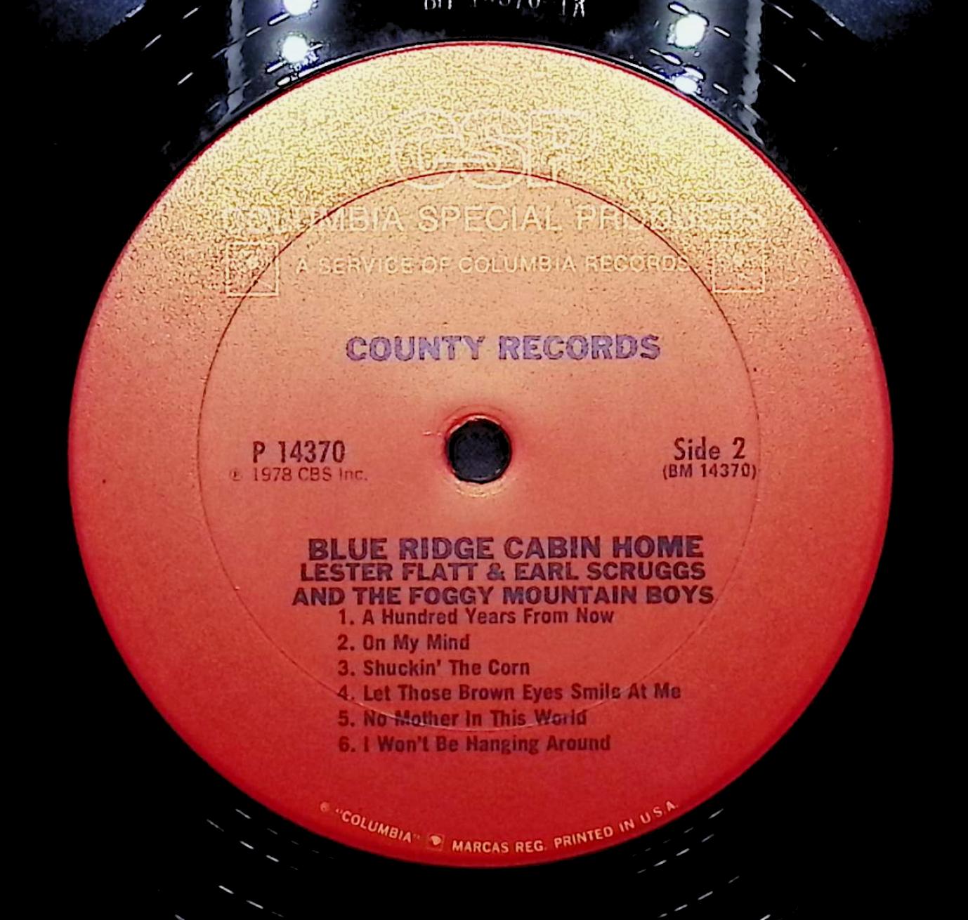 Flatt & Scruggs Blue Ridge Cabin Home 12" LP 1978 P 14370 Folk, World, & Country — image 4