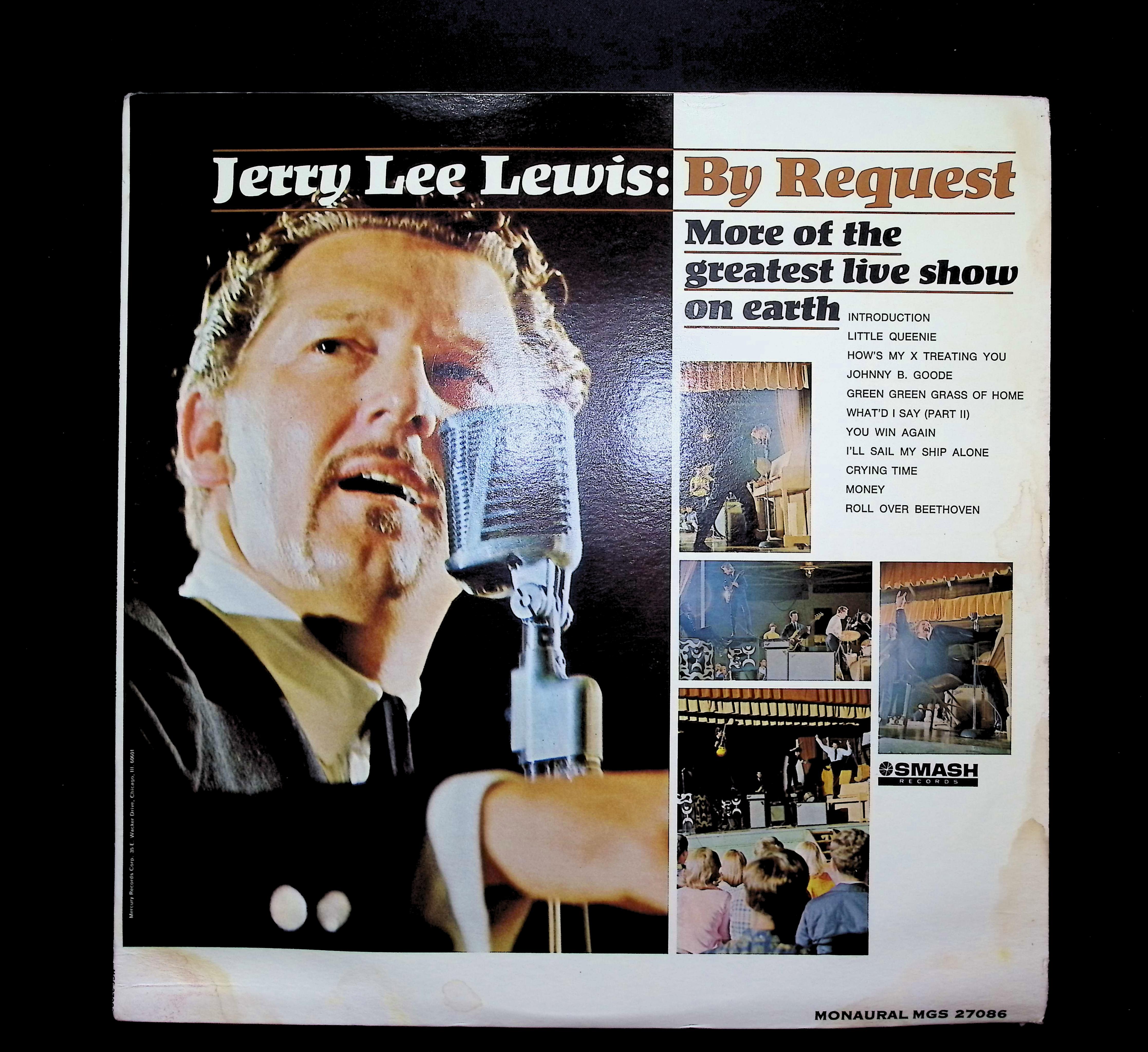 Jerry Lee Lewis By Request: More Of The Greatest Live Show On Earth 12" LP 1966 Rock