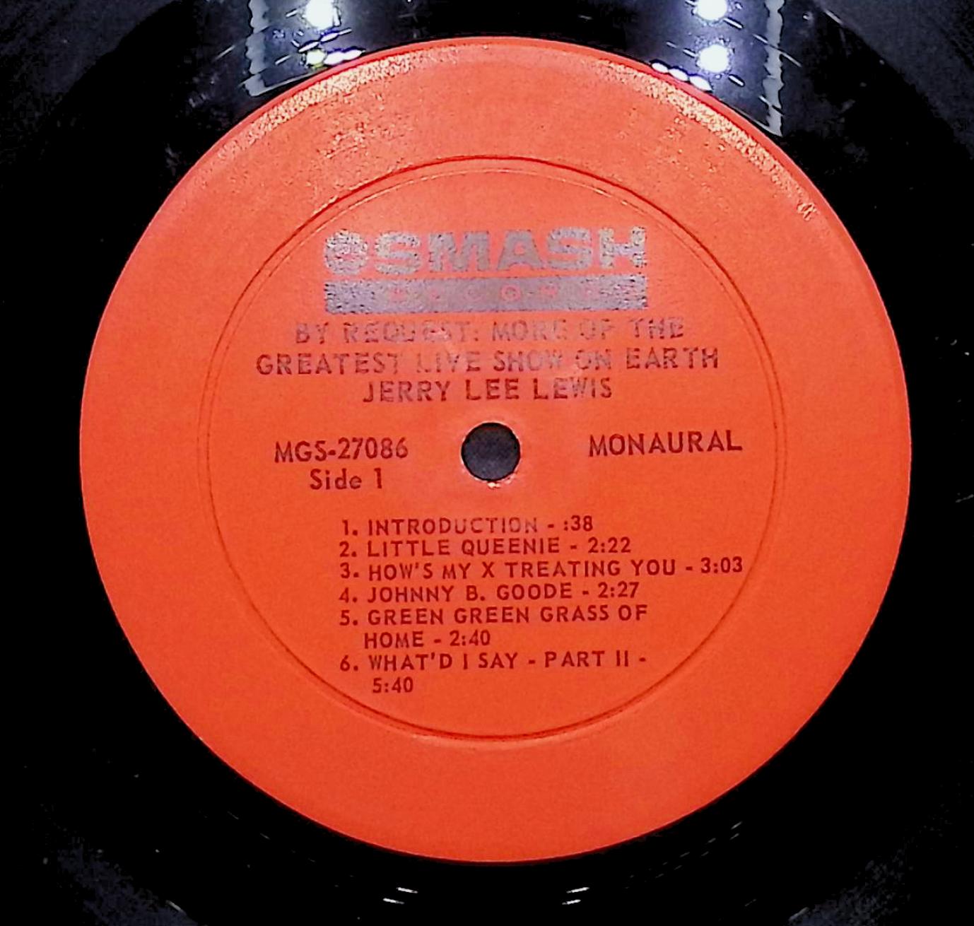 Jerry Lee Lewis By Request: More Of The Greatest Live Show On Earth 12" LP 1966 Rock — image 2