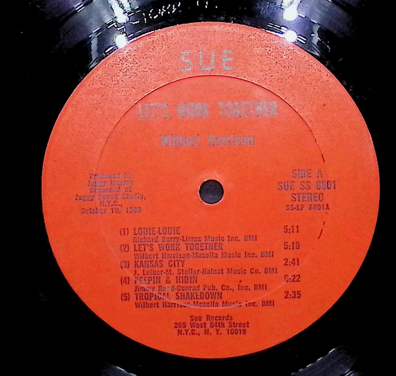 Wilbert Harrison Let's Work Together 12" LP 1969 SSLP-8801 Funk / Soul — image 4