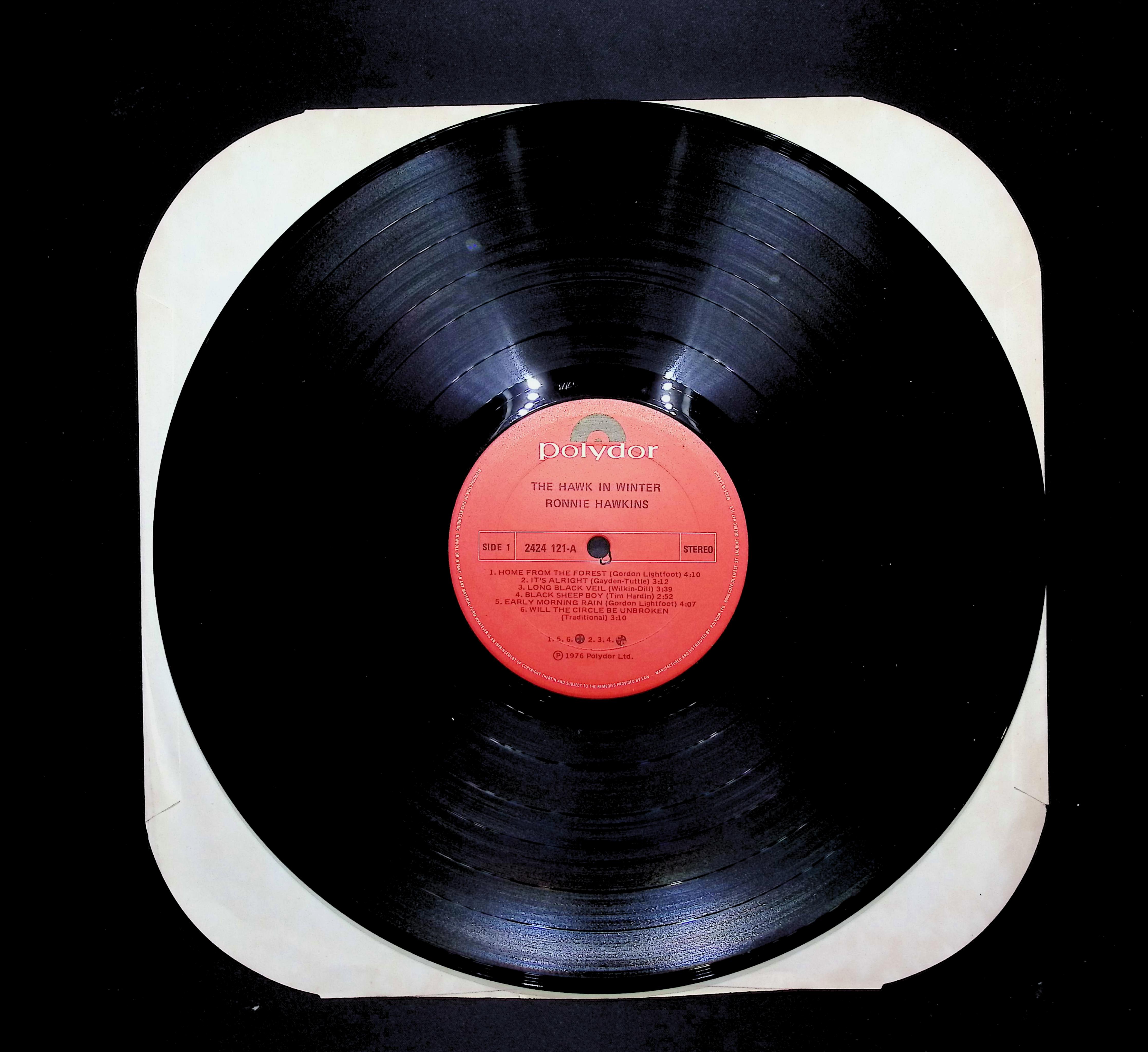 Ronnie Hawkins The Hawk In Winter 12" LP 1976 2424 121 Rock — image 3