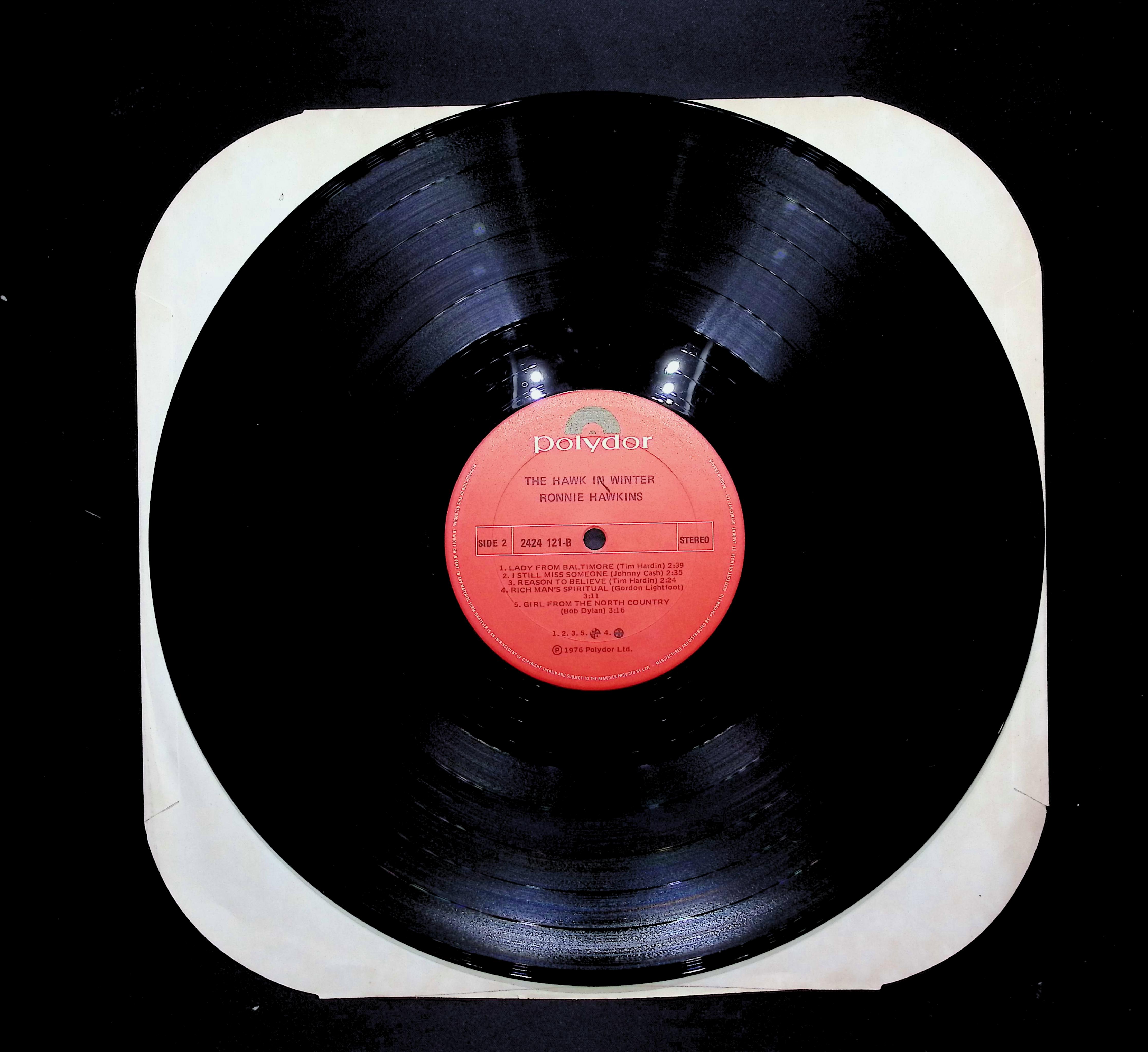 Ronnie Hawkins The Hawk In Winter 12" LP 1976 2424 121 Rock — image 5