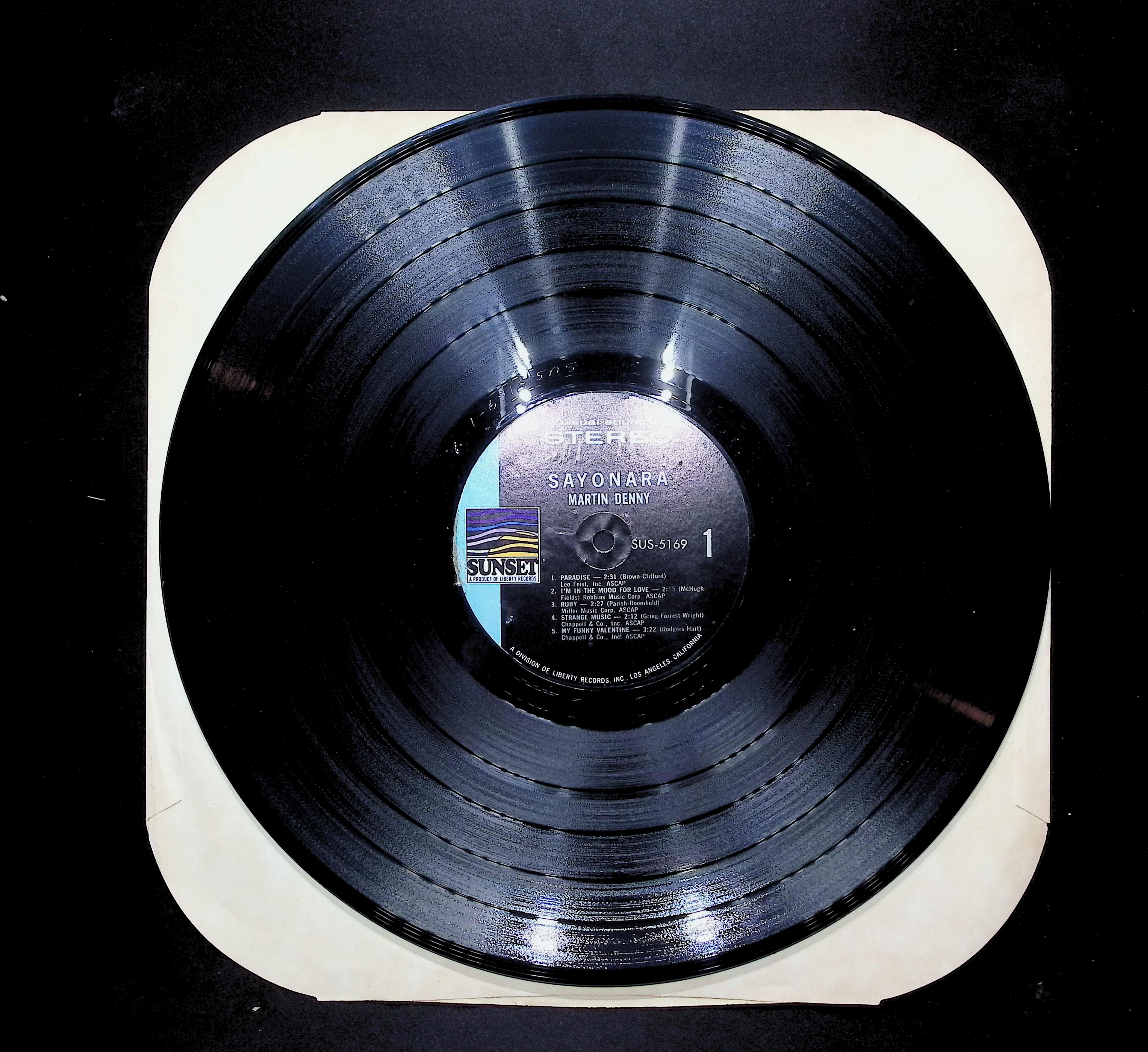 Martin Denny Sayonara 12" LP 1967 SUS-5169 Jazz — image 5