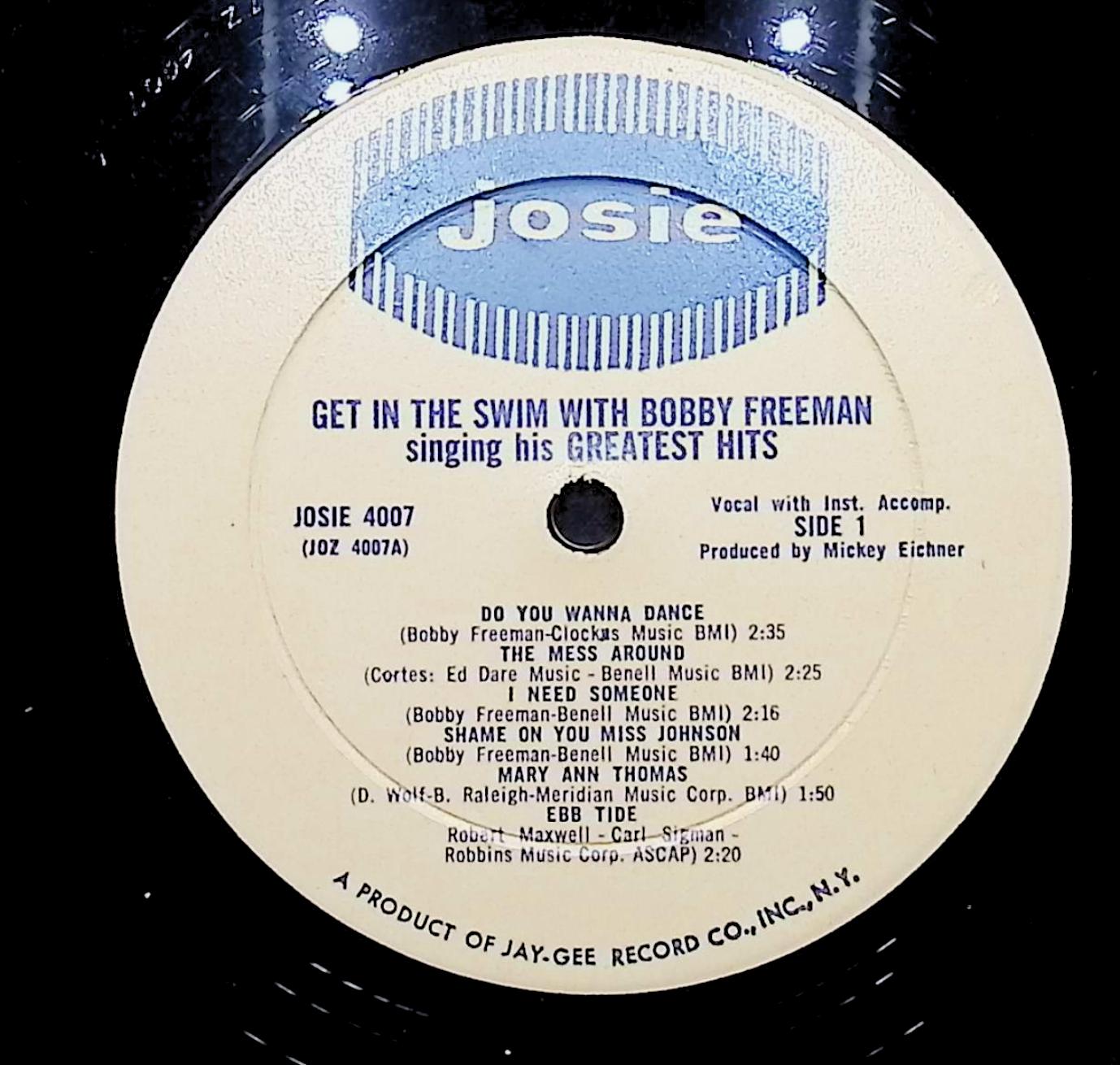 Bobby Freeman Get In The Swim 12" LP 1965 JOZ 4007 Funk / Soul — image 4