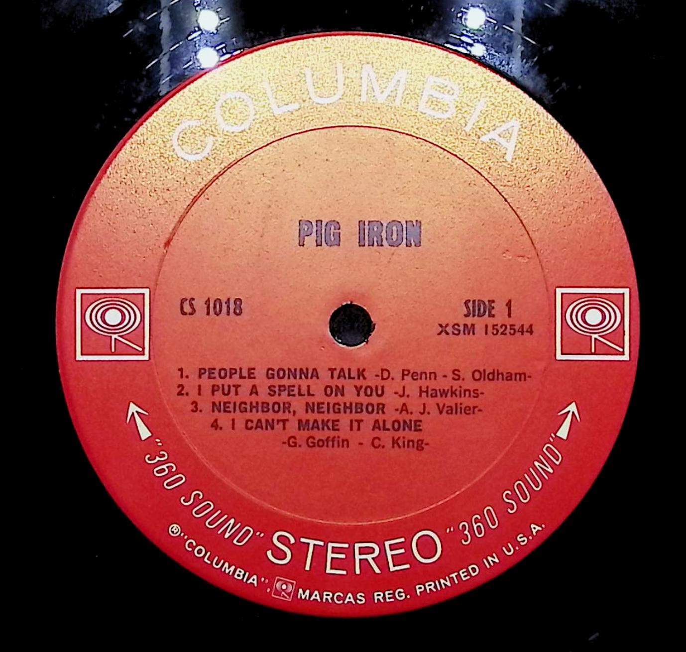 Pig Iron Pig Iron 12" LP 1970 CS 1018 Rock — image 2