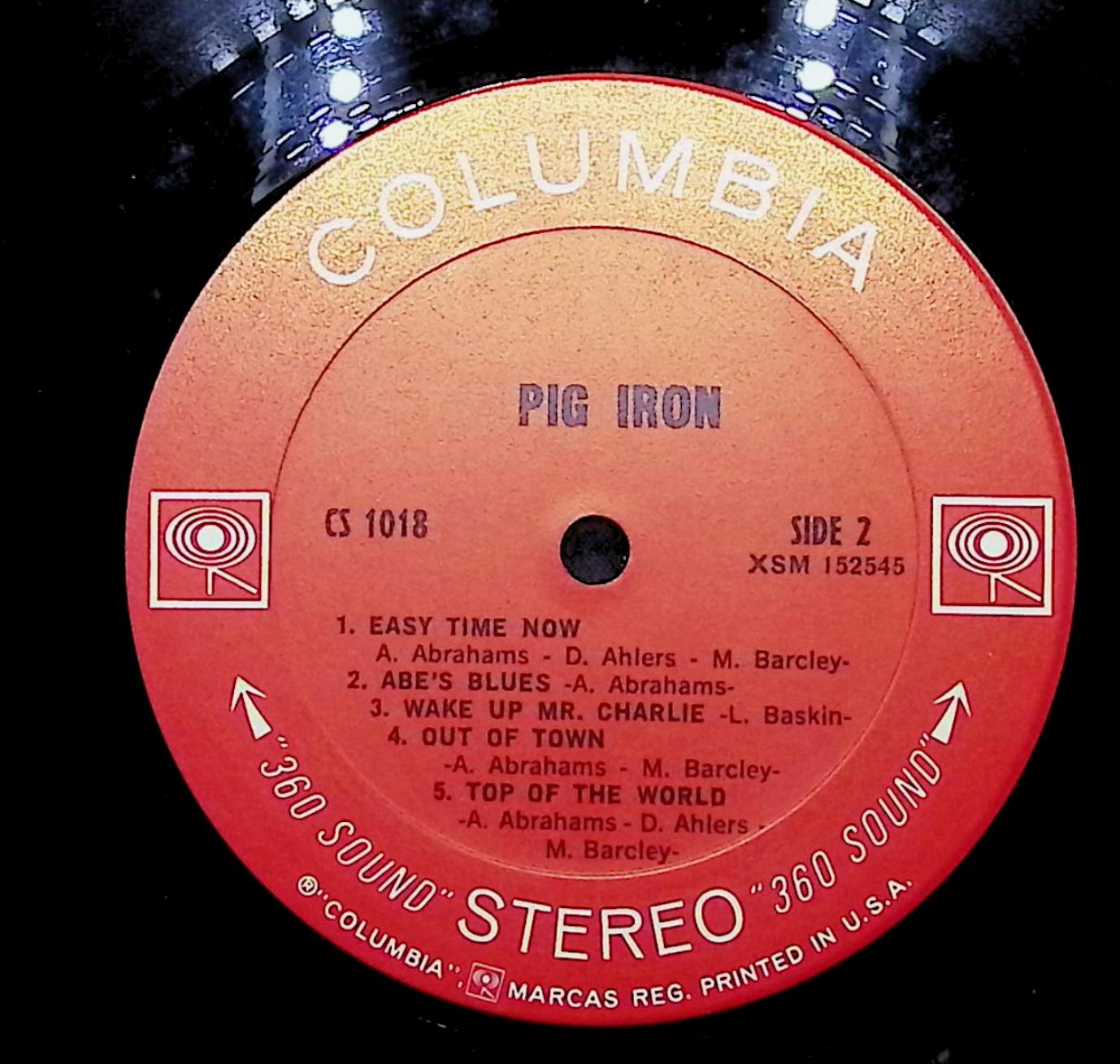 Pig Iron Pig Iron 12" LP 1970 CS 1018 Rock — image 4