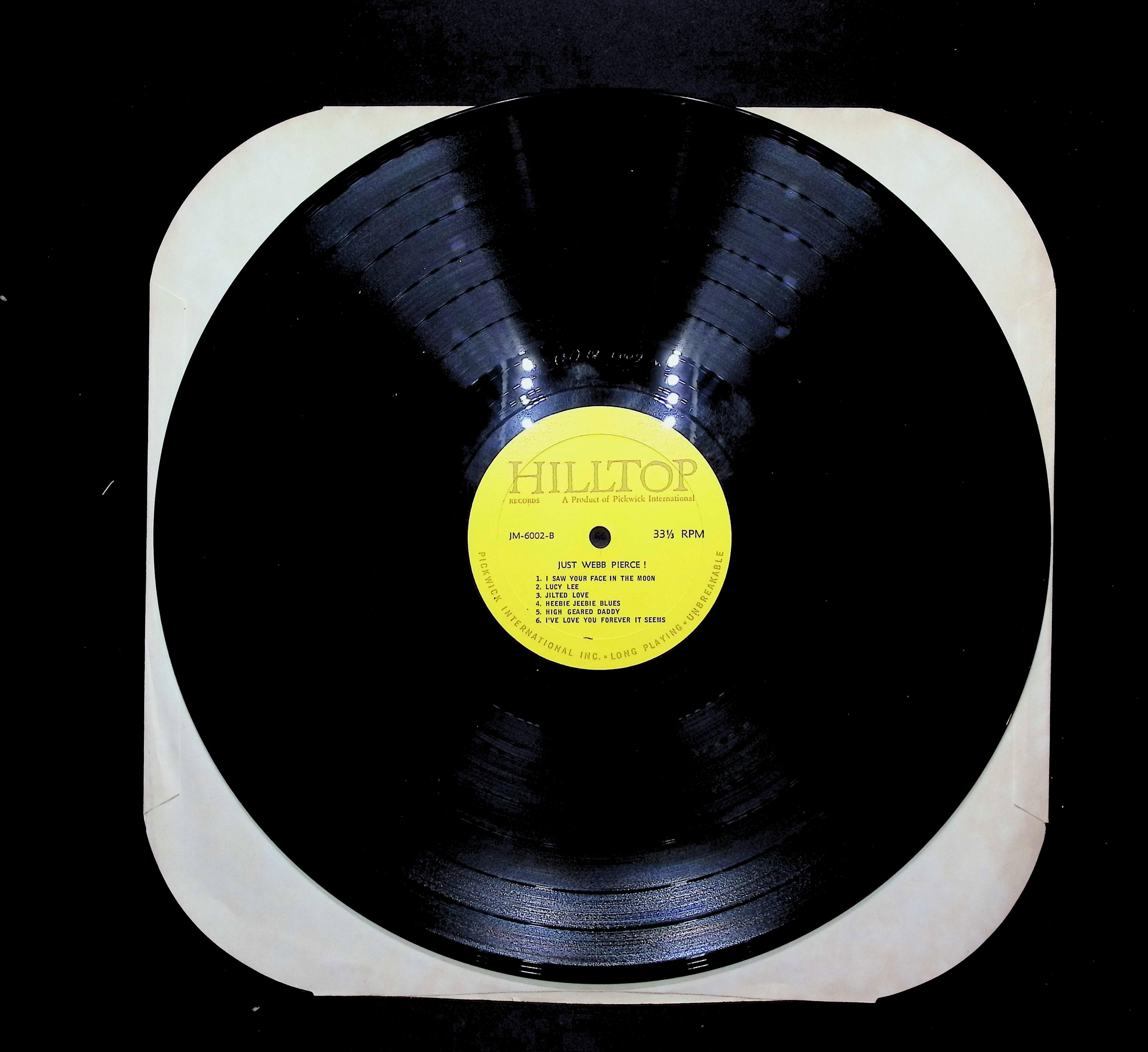 Webb Pierce Just Webb Pierce! 12" LP 1965 JM-6002 Folk, World, & Country — image 5