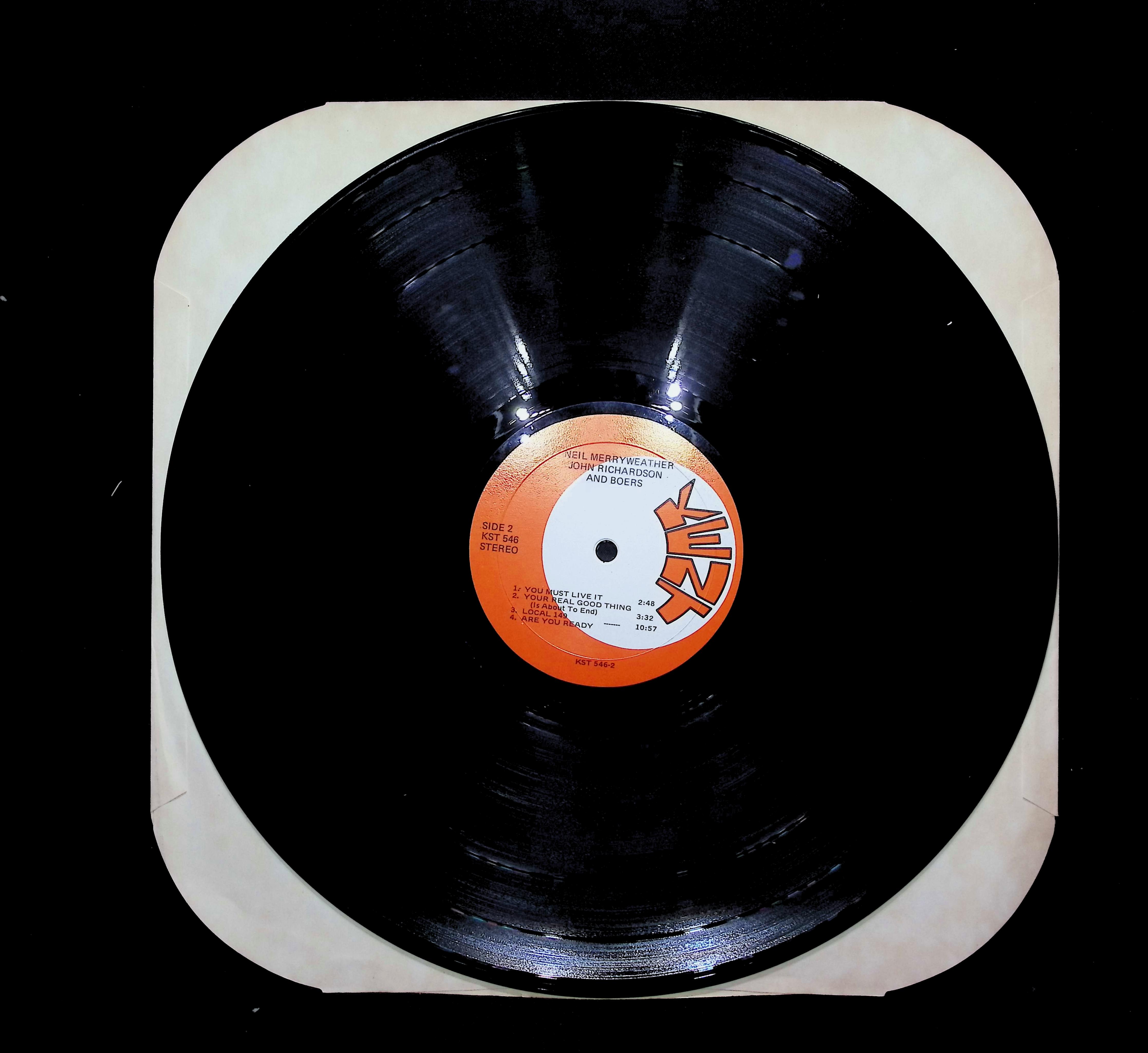 Neil Merryweather Neil Merryweather, John Richardson And Boers 12" LP 1970 KST 546 Rock — image 5