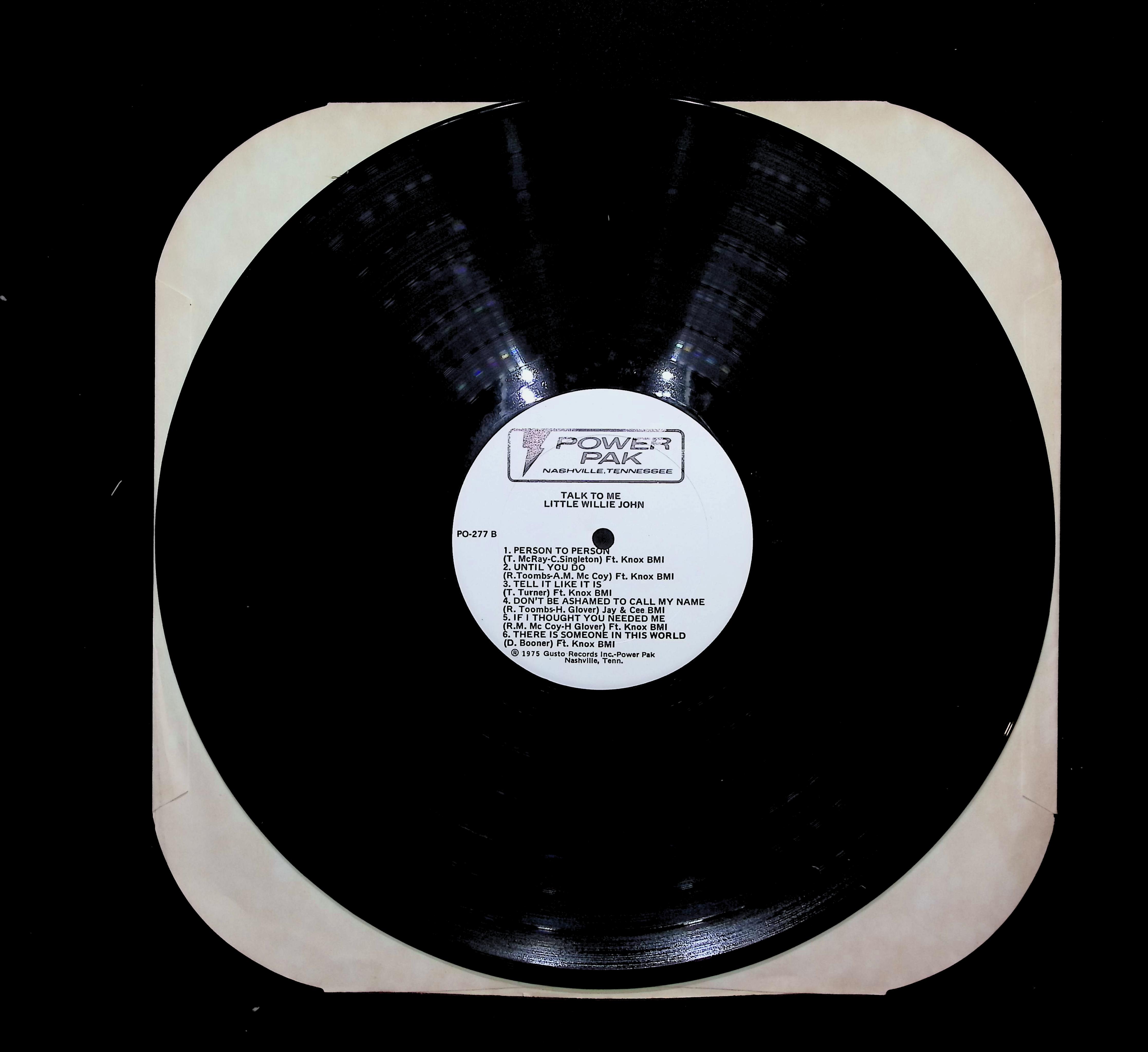 Little Willie John Talk To Me 12" LP 1975 PO-277 Blues — image 3