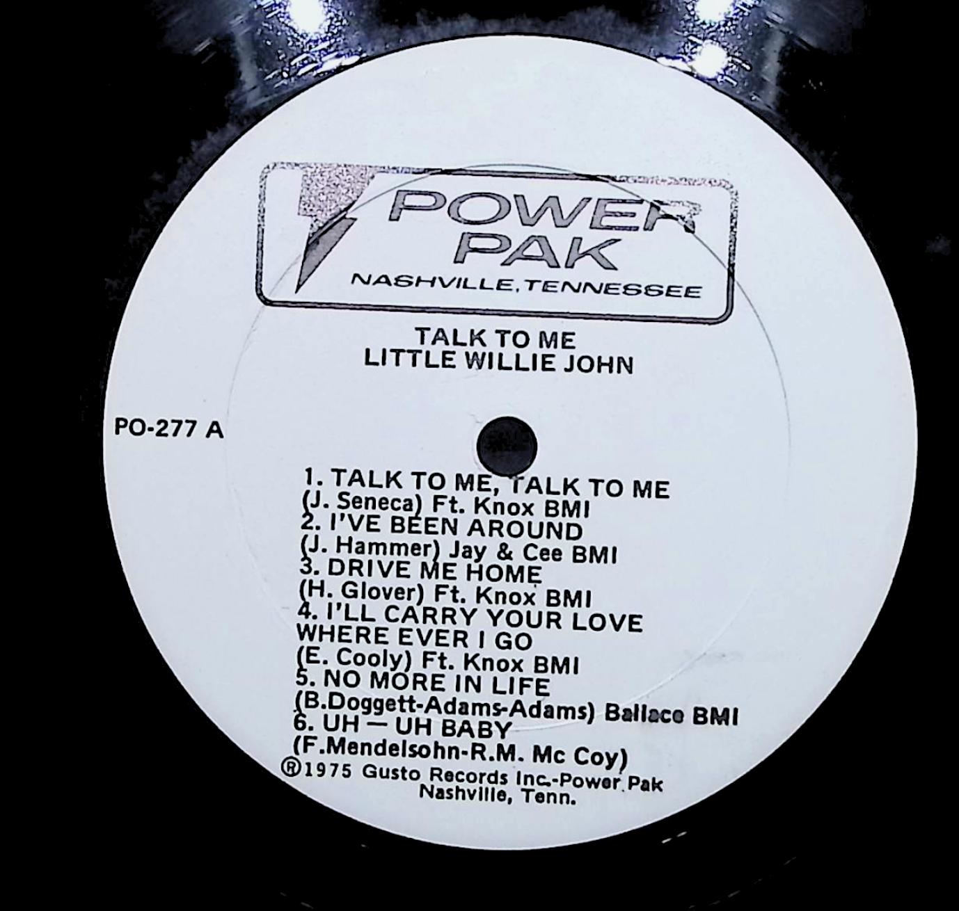 Little Willie John Talk To Me 12" LP 1975 PO-277 Blues — image 4