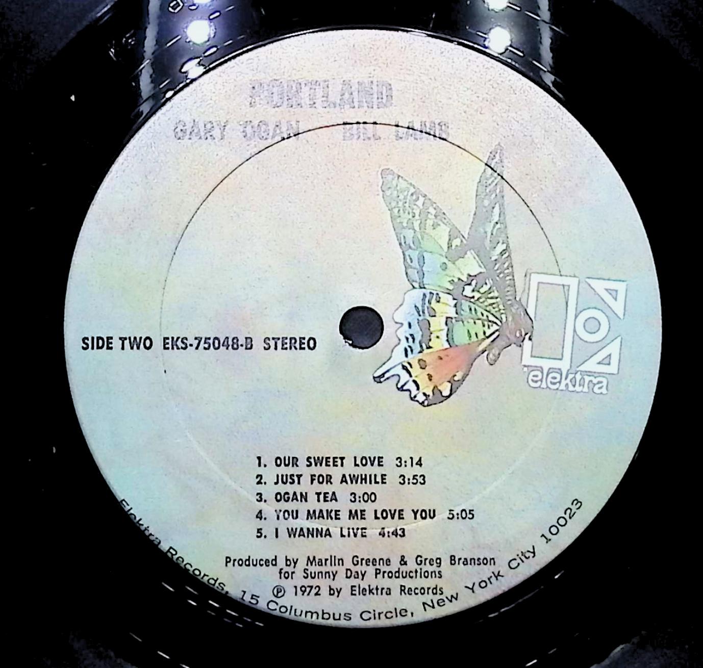 Gary Ogan & Bill Lamb Portland 12" LP 1972 EKS 75048 Rock — image 2