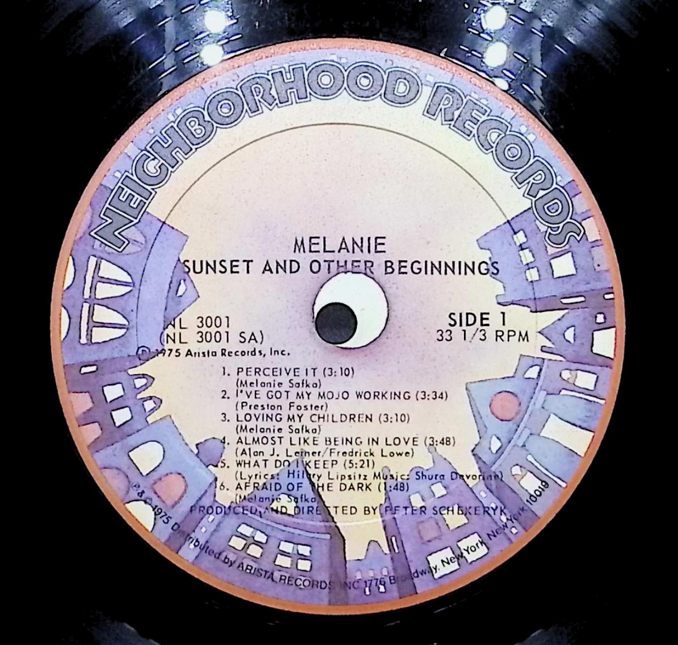 Melanie (2) Sunset And Other Beginnings 12" LP 1975 NL 3001 Rock — image 4
