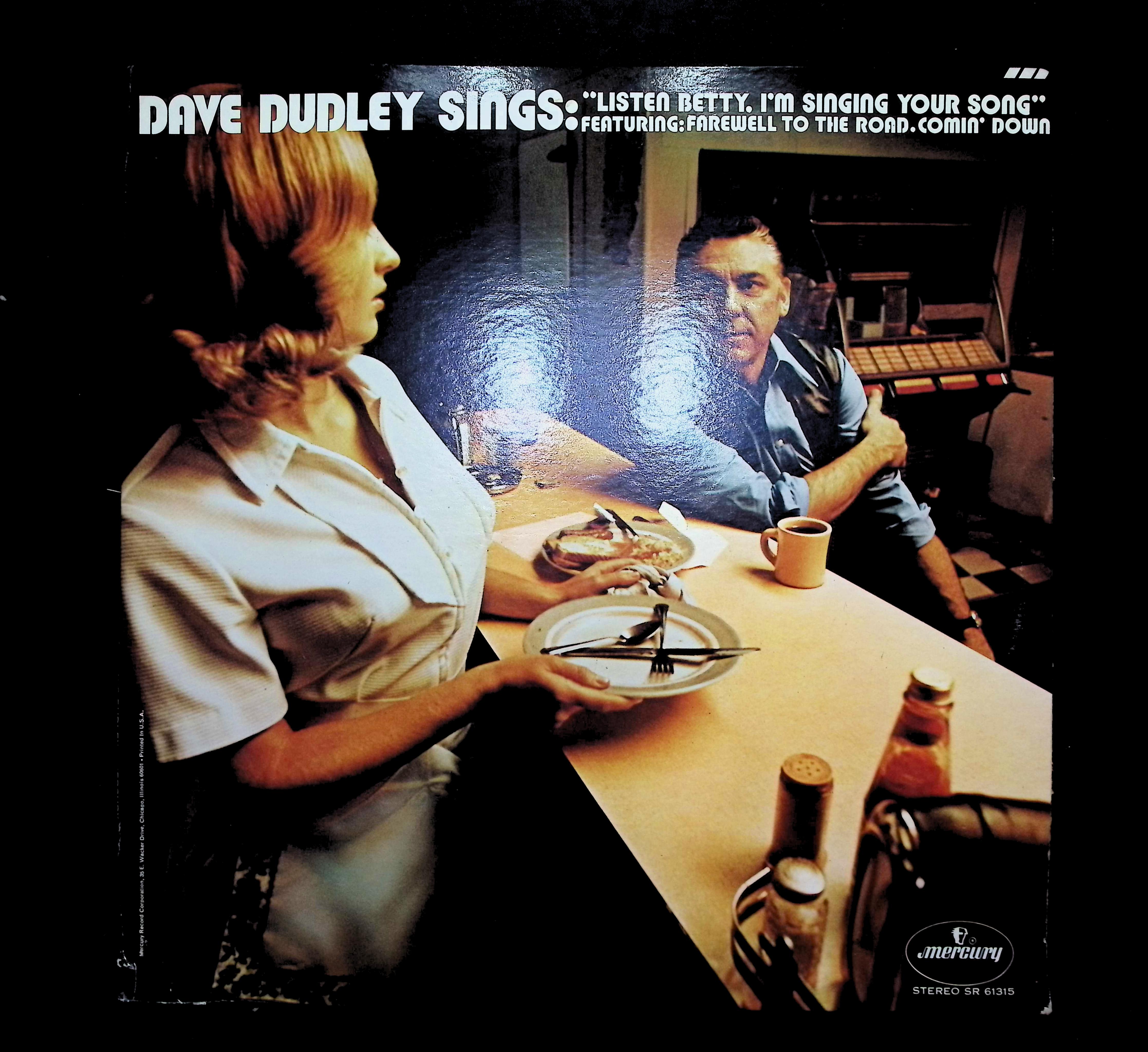 Dave Dudley Dave Dudley Sings "Listen Betty, I'm Singing Your Song" 12" LP 1971 SR 61315 Folk, World, & Country