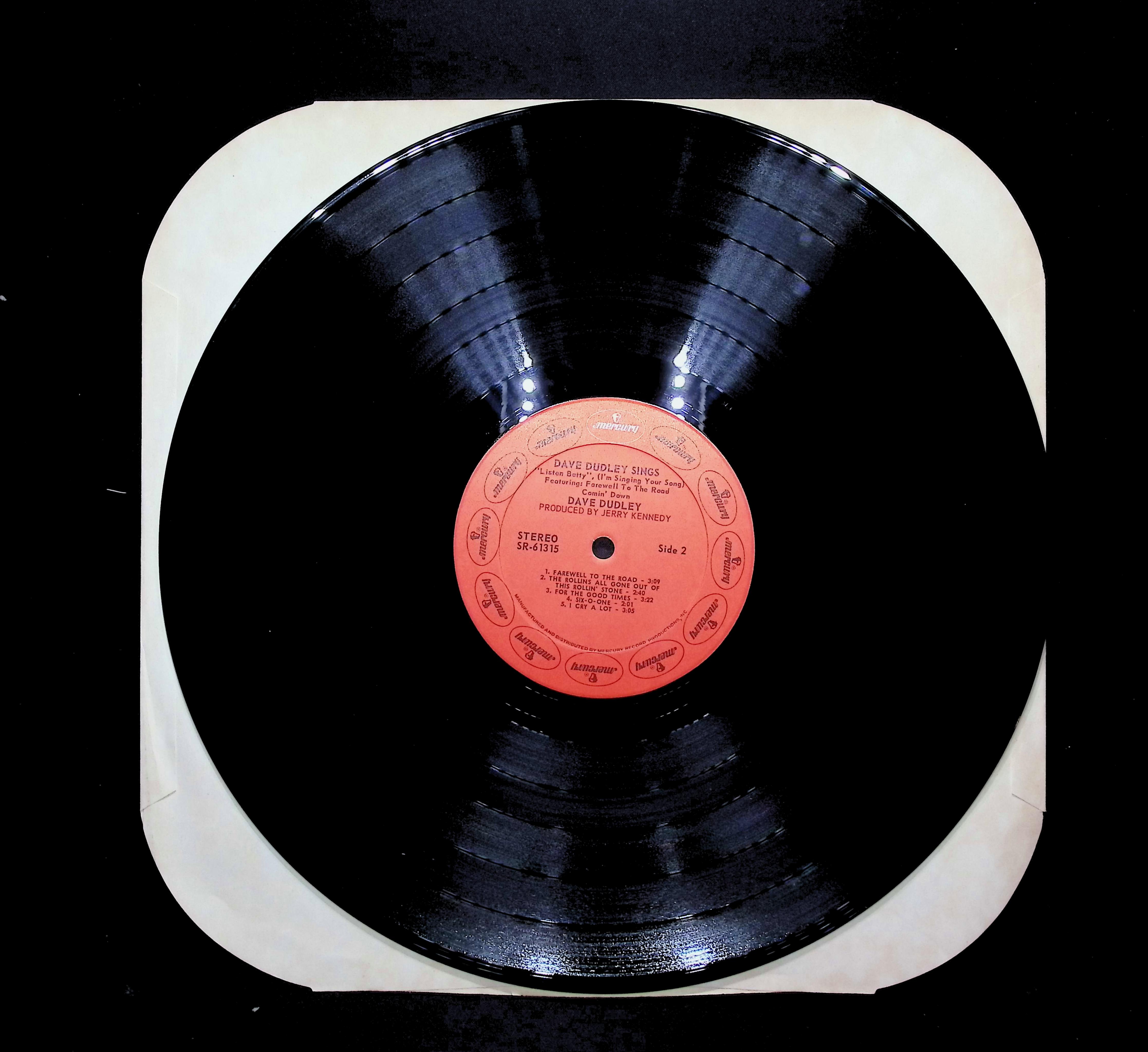 Dave Dudley Dave Dudley Sings "Listen Betty, I'm Singing Your Song" 12" LP 1971 SR 61315 Folk, World, & Country — image 3