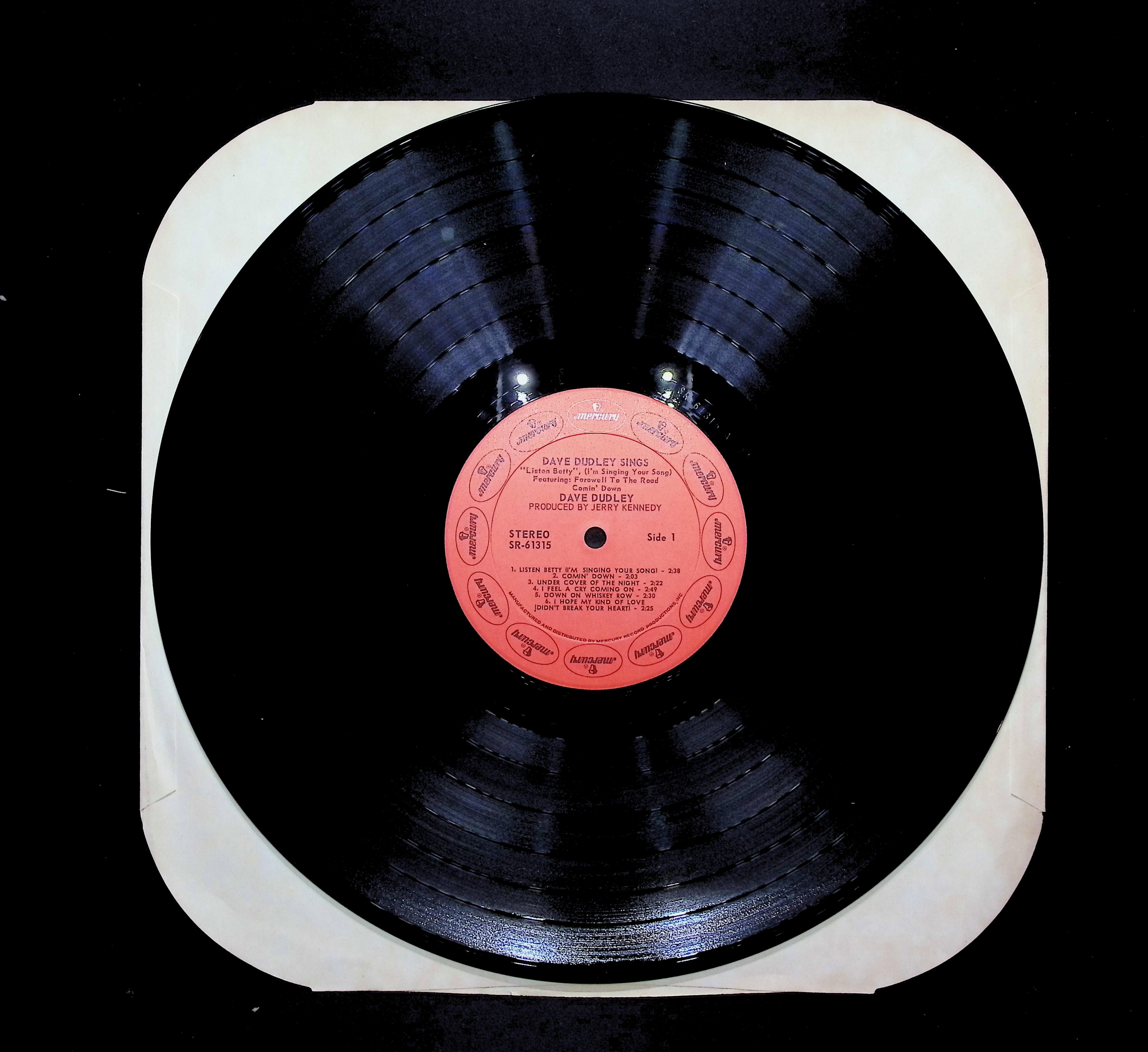 Dave Dudley Dave Dudley Sings "Listen Betty, I'm Singing Your Song" 12" LP 1971 SR 61315 Folk, World, & Country — image 5