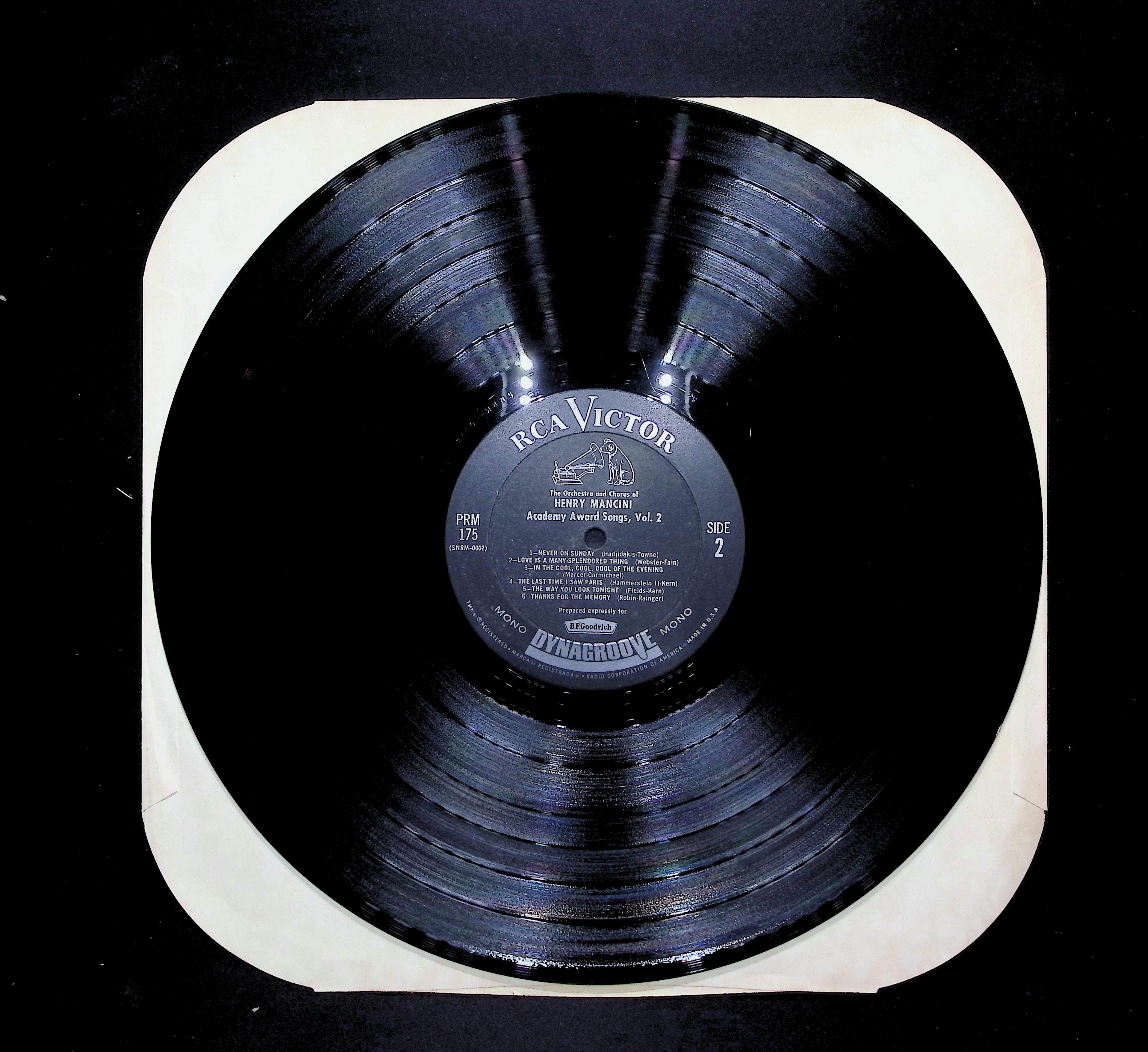 Henry Mancini 12 Great Oscar Winners Volume 2 12" LP 1965 PRM-175 Stage & Screen — image 5
