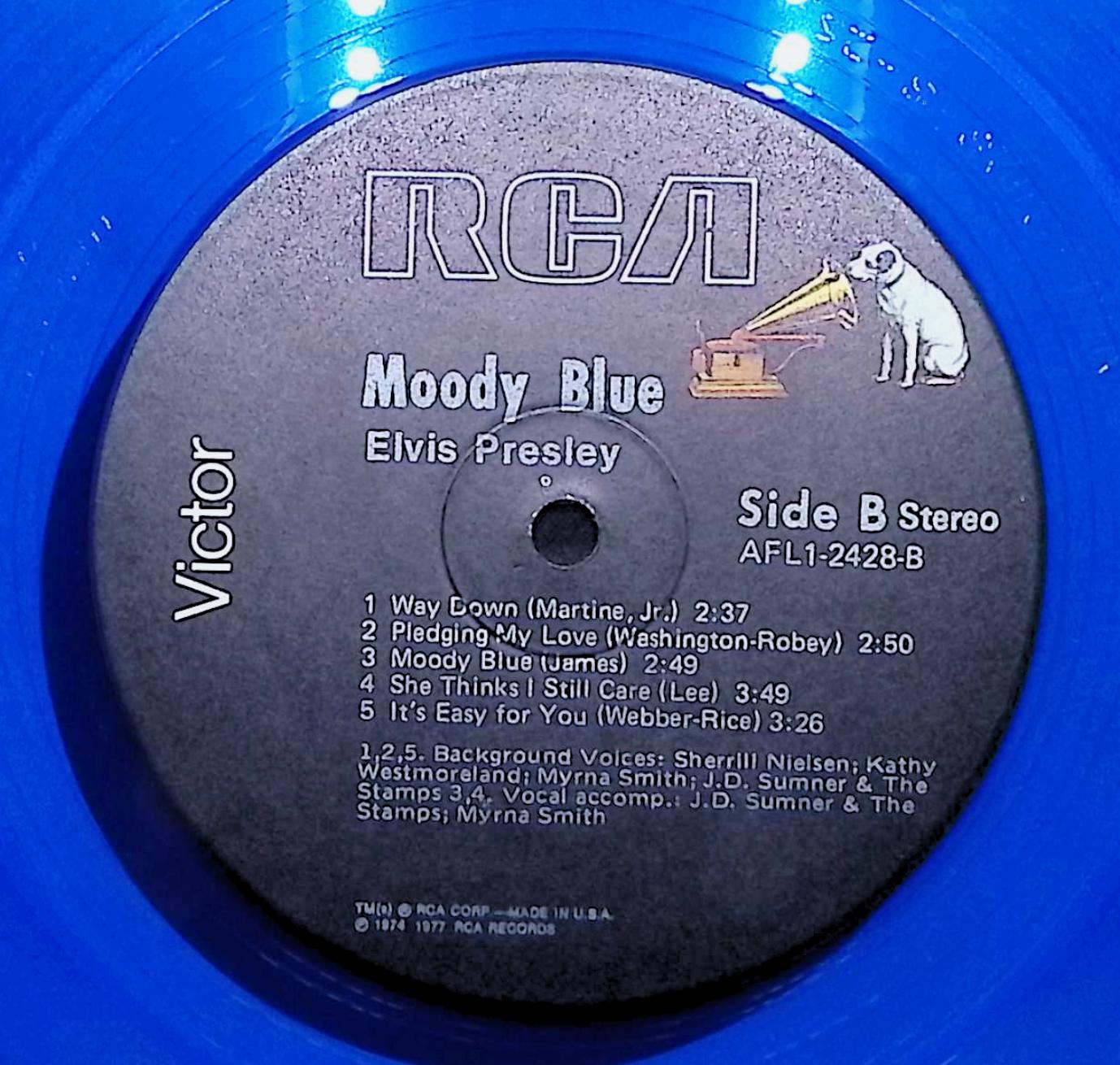 Elvis Presley Moody Blue 12" LP 1978 AFL1-2428 Rock — image 2