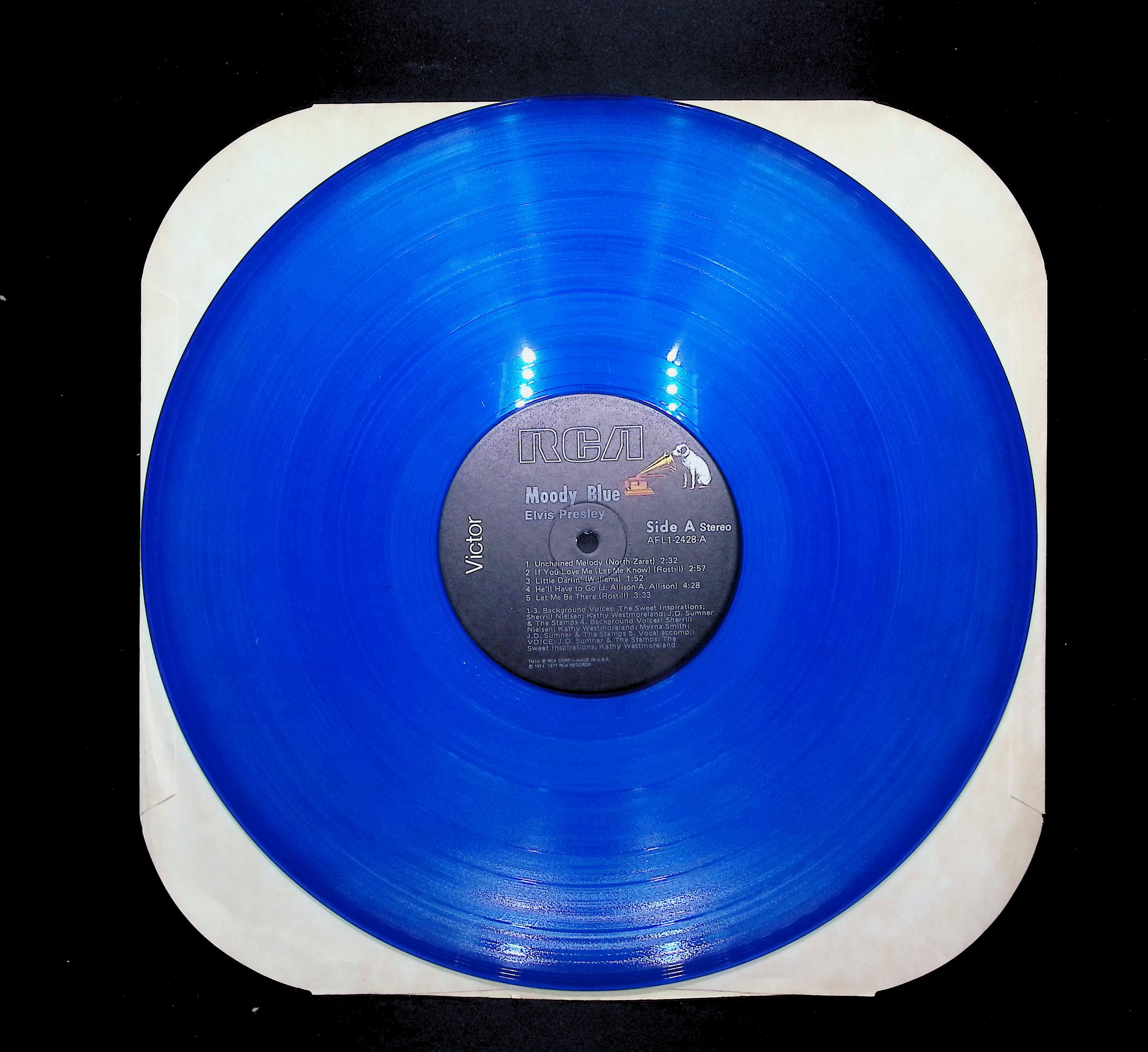 Elvis Presley Moody Blue 12" LP 1978 AFL1-2428 Rock — image 5