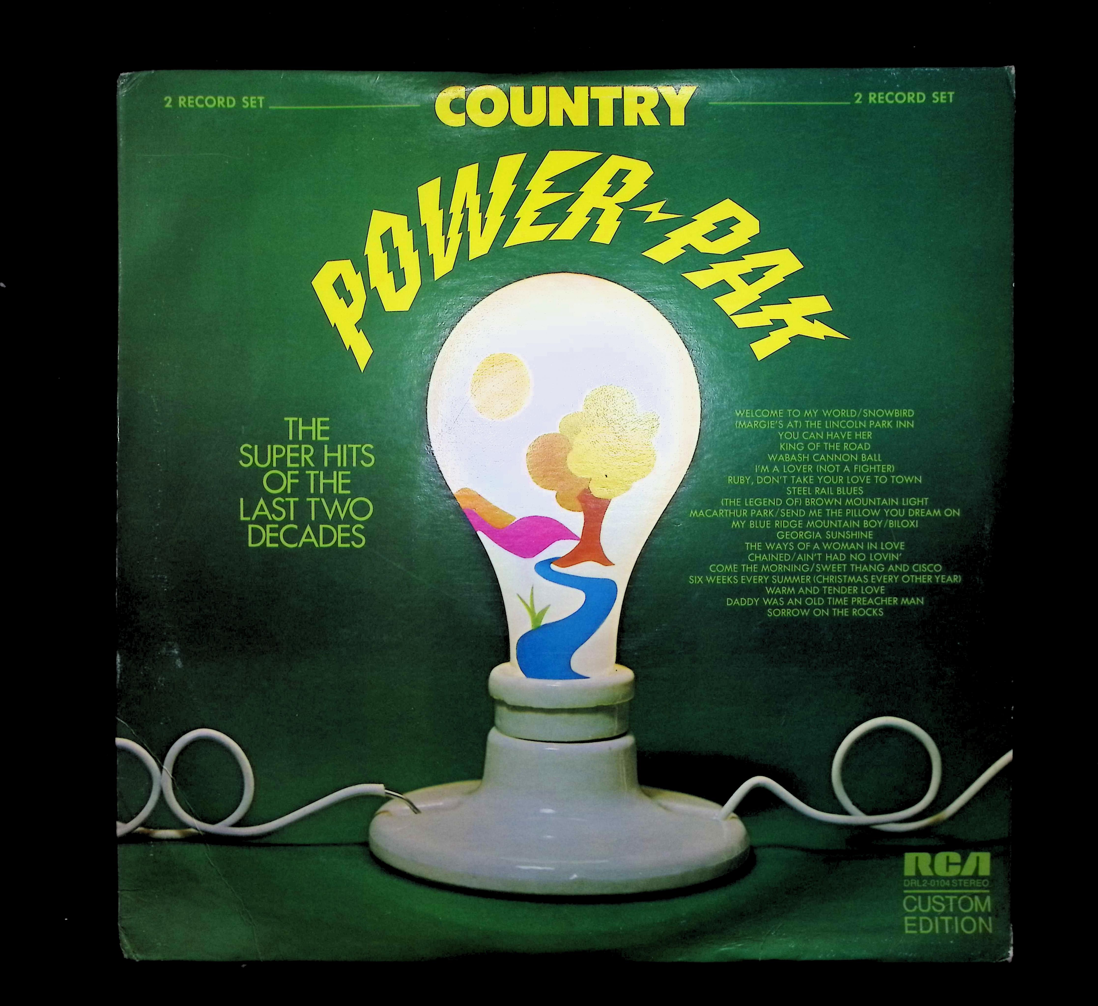 Various Country Power Pak 12" LP 1973 DRL2-0104 Folk, World, & Country