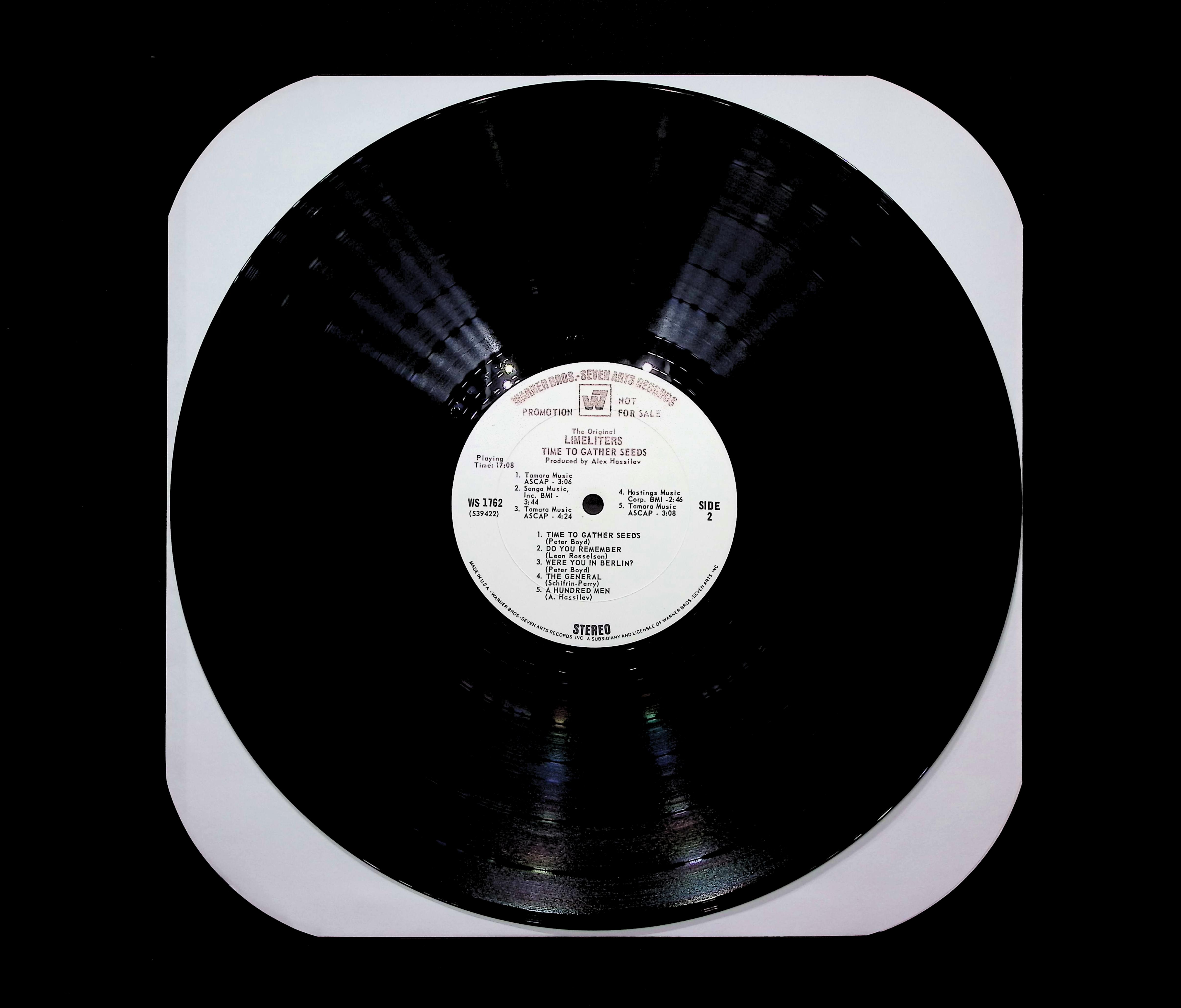 The Limeliters Time To Gather Seeds 1968 LP Rock Side 1 & 2  — image 3