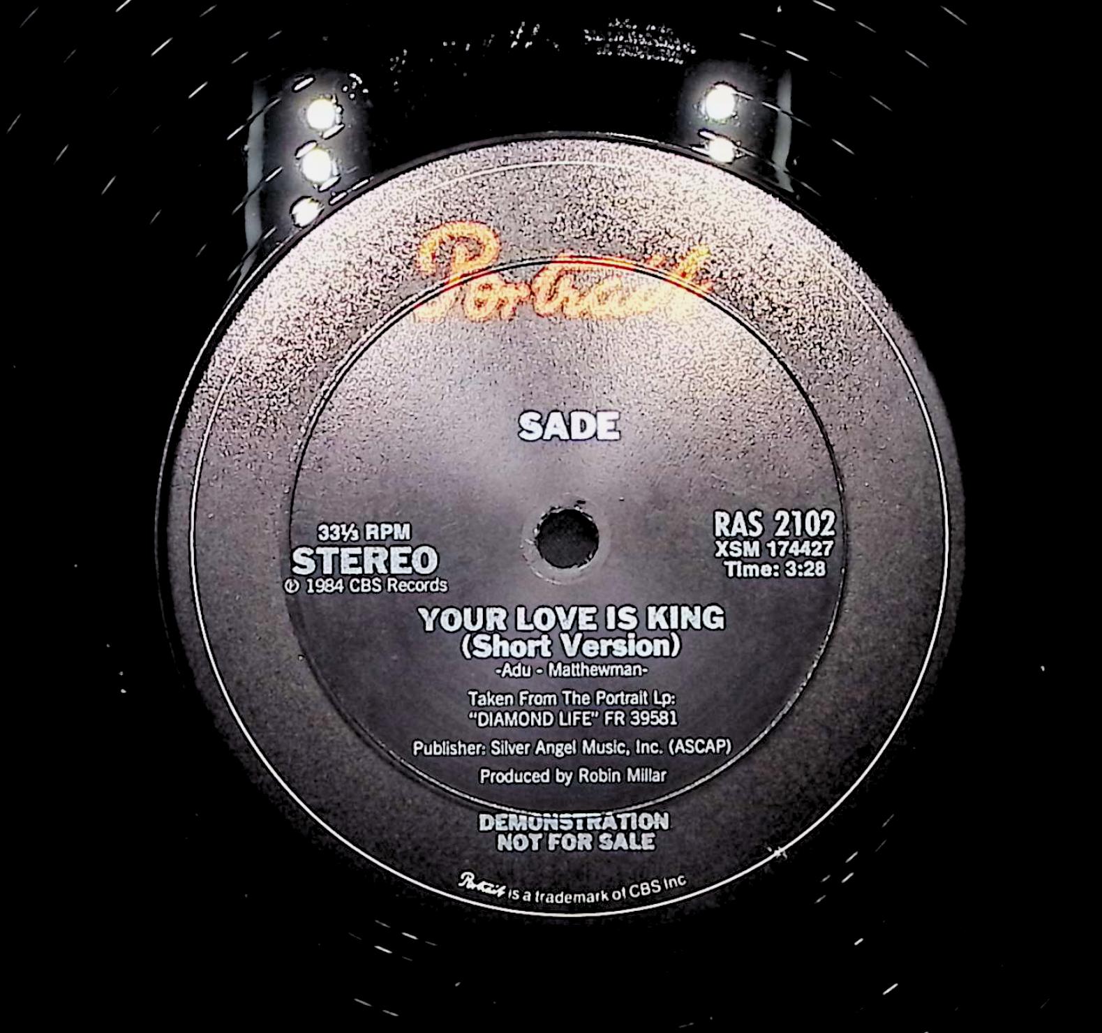 Sade Your Love Is King 1984 LP Jazz Side A & B  — image 2