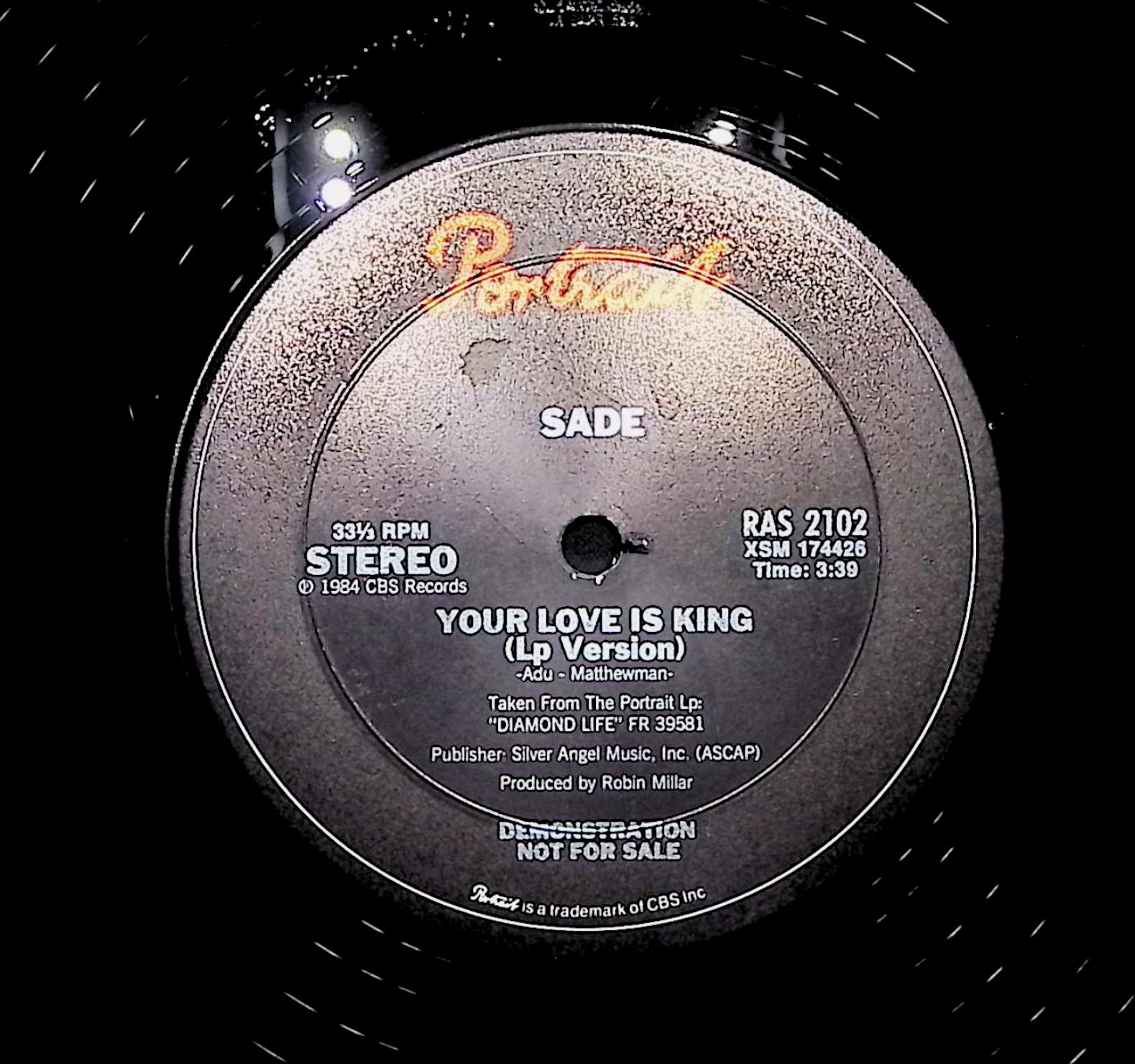 Sade Your Love Is King 1984 LP Jazz Side A & B  — image 4