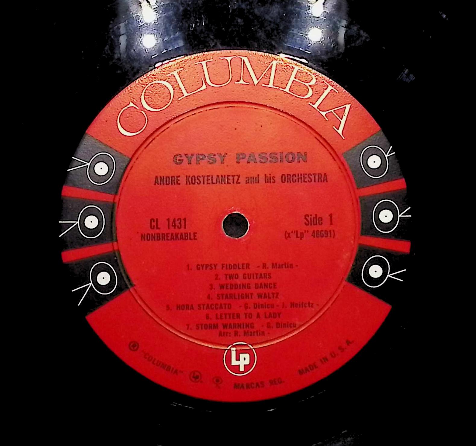 André Kostelanetz And His Orchestra Gypsy Passion 1960 LP Classical Sides 1 & 2 — image 2