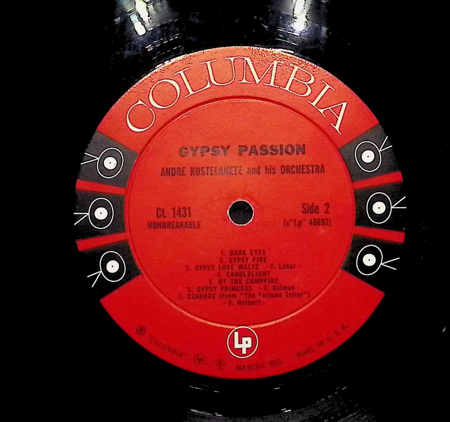 André Kostelanetz And His Orchestra Gypsy Passion 1960 LP Classical Sides 1 & 2 — image 4