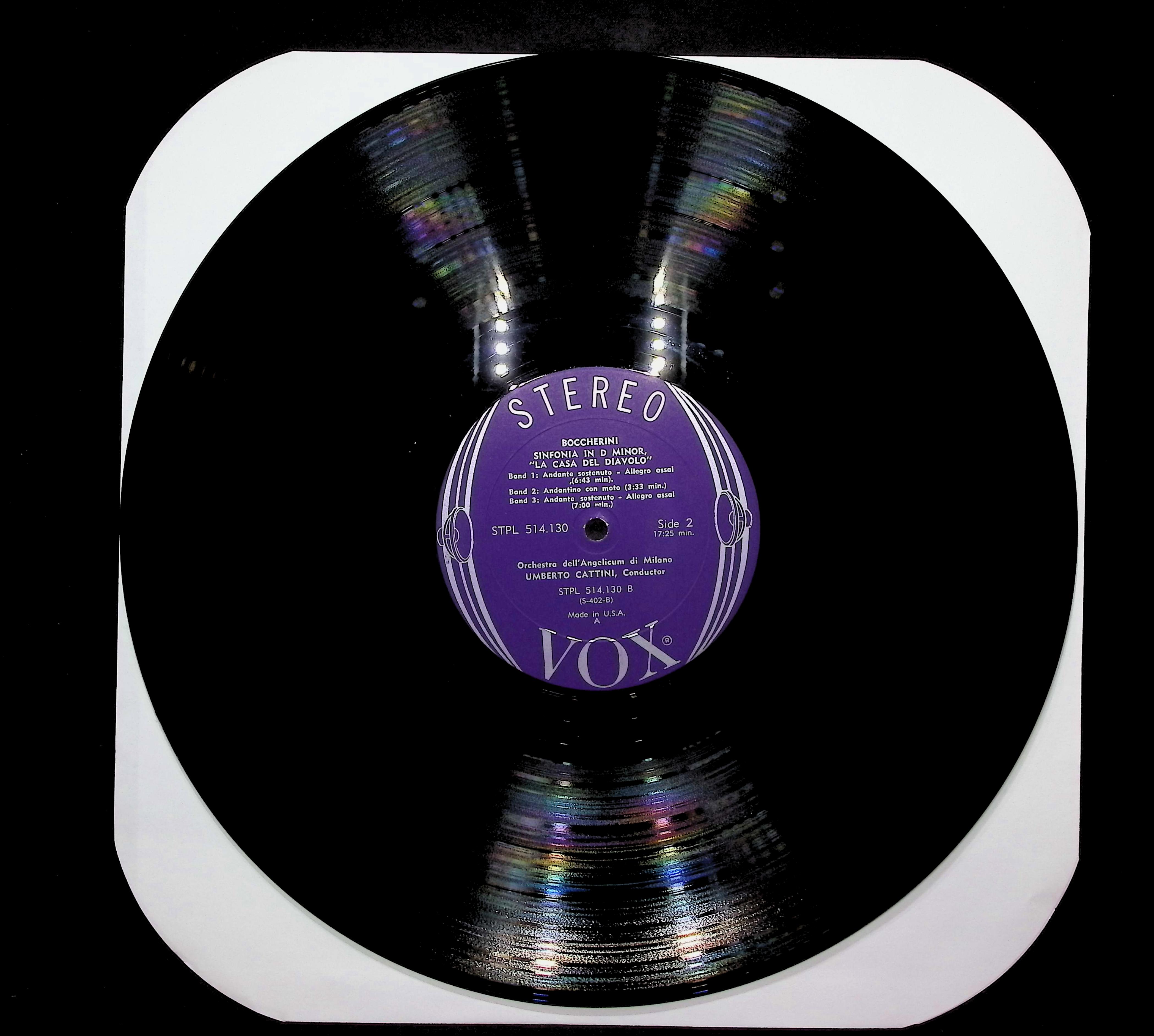 Luigi Boccherini Sinfonia Concertante In C Major & Sinfonia In D Minor 1964 LP  — image 3