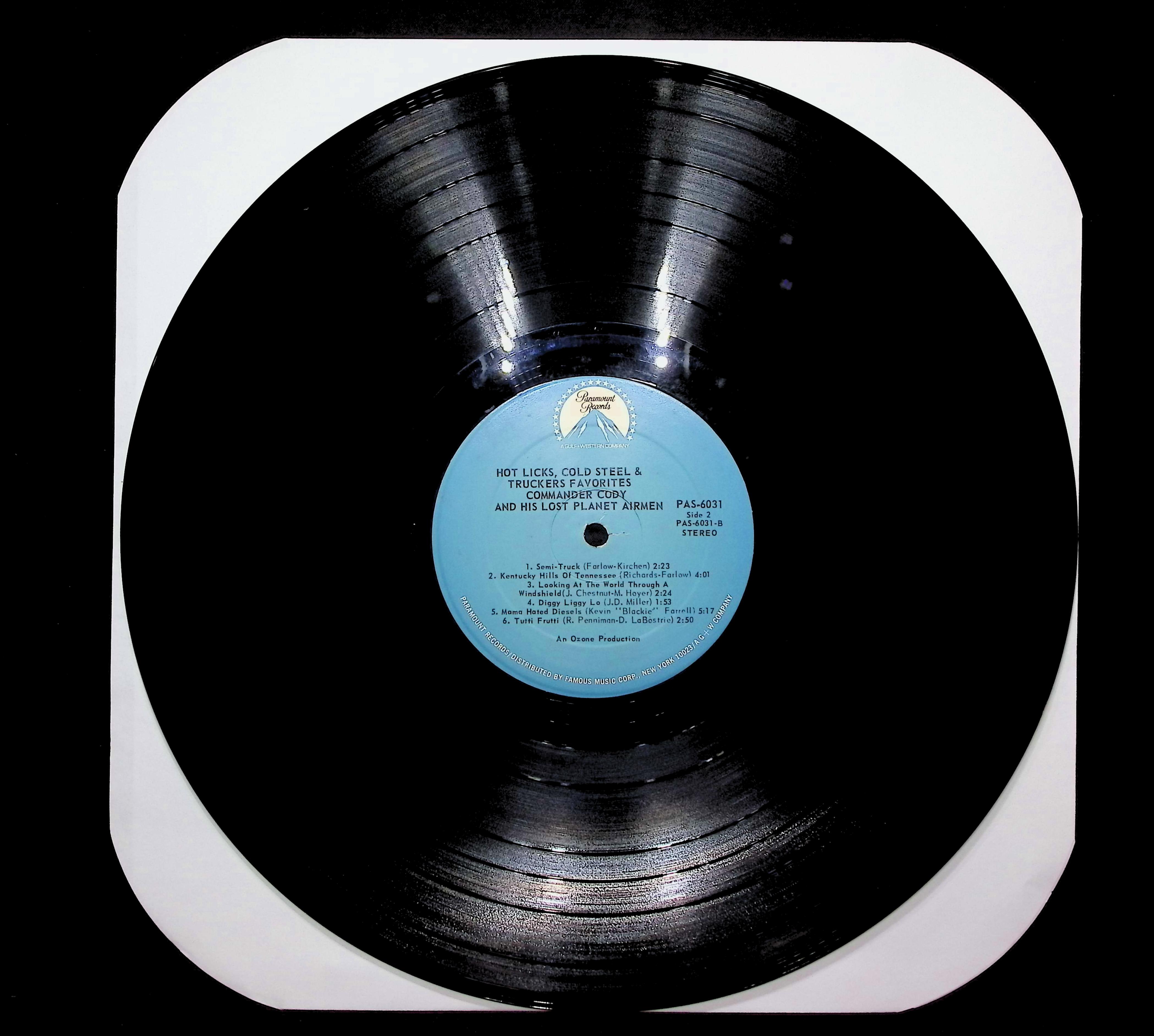 Commander Cody And His Lost Planet Airmen-Hot Licks, Cold Steel & Truckers Favorites LP — image 3