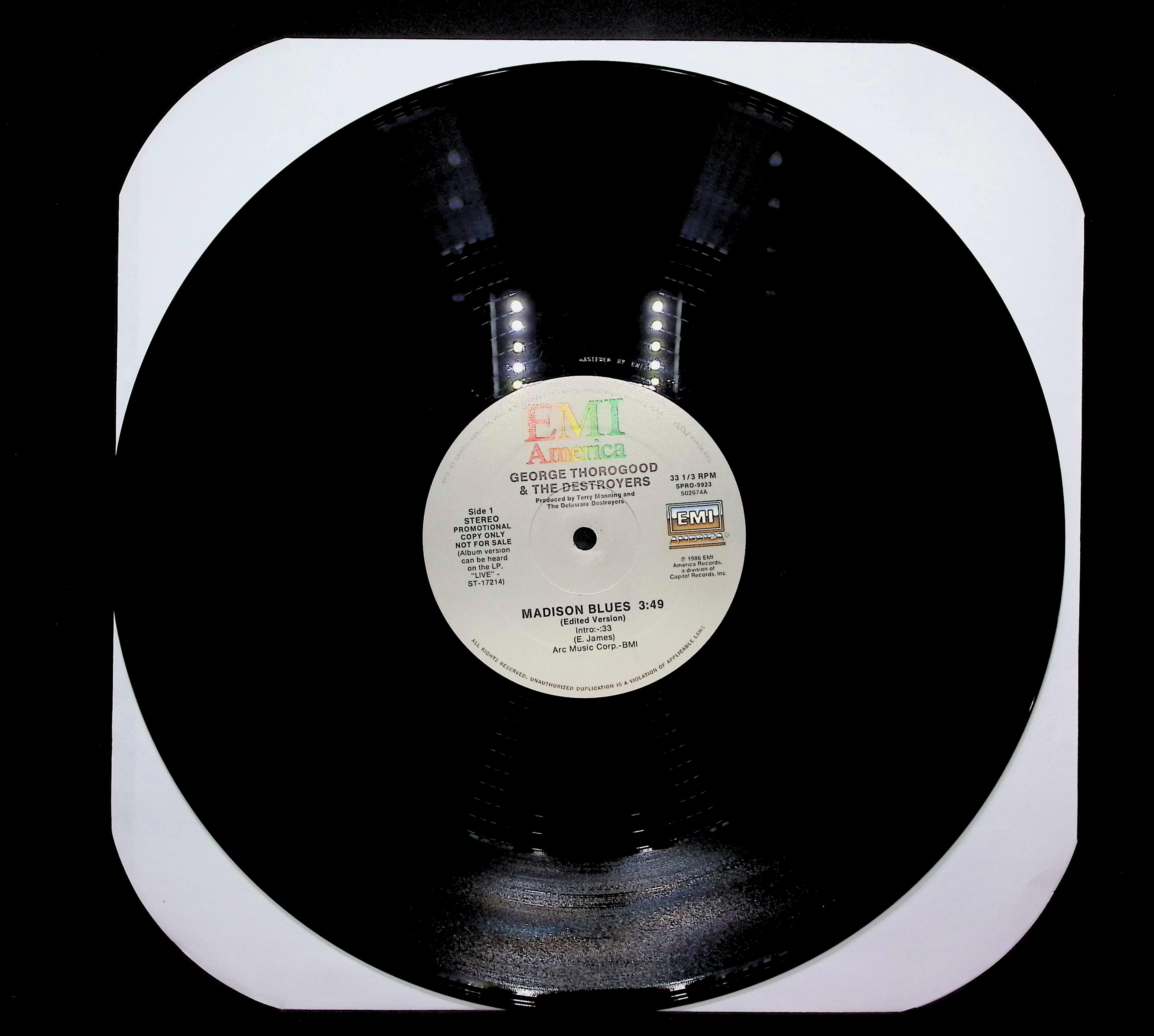 George Thorogood & The Destroyers Madison Blues 1986 LP Rock Side 1 & 2 — image 3