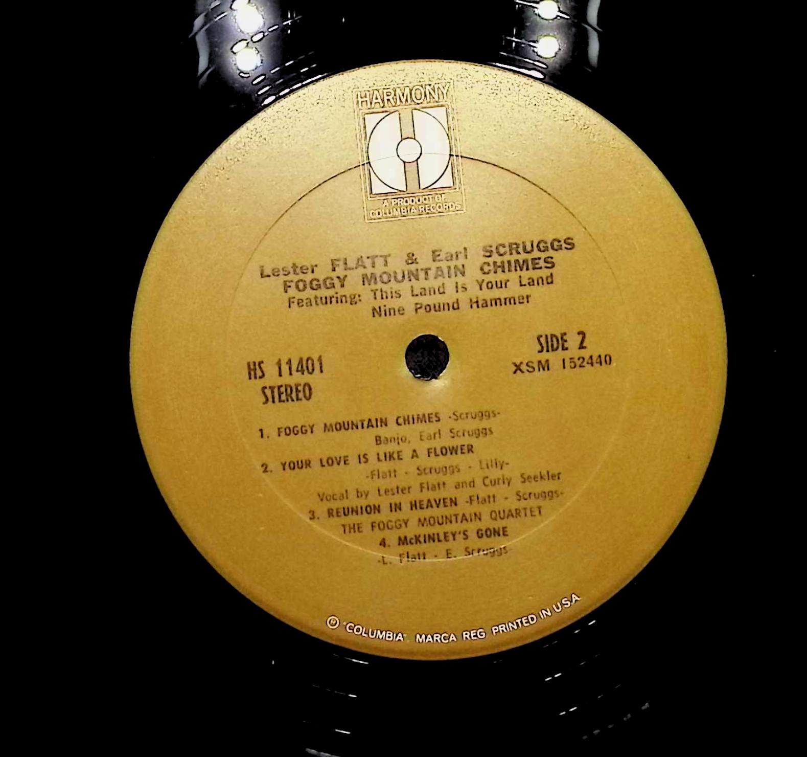 Flatt & Scruggs Foggy Mountain Chimes 1970 LP Folk, World, & Country Side 1 & 2 — image 4
