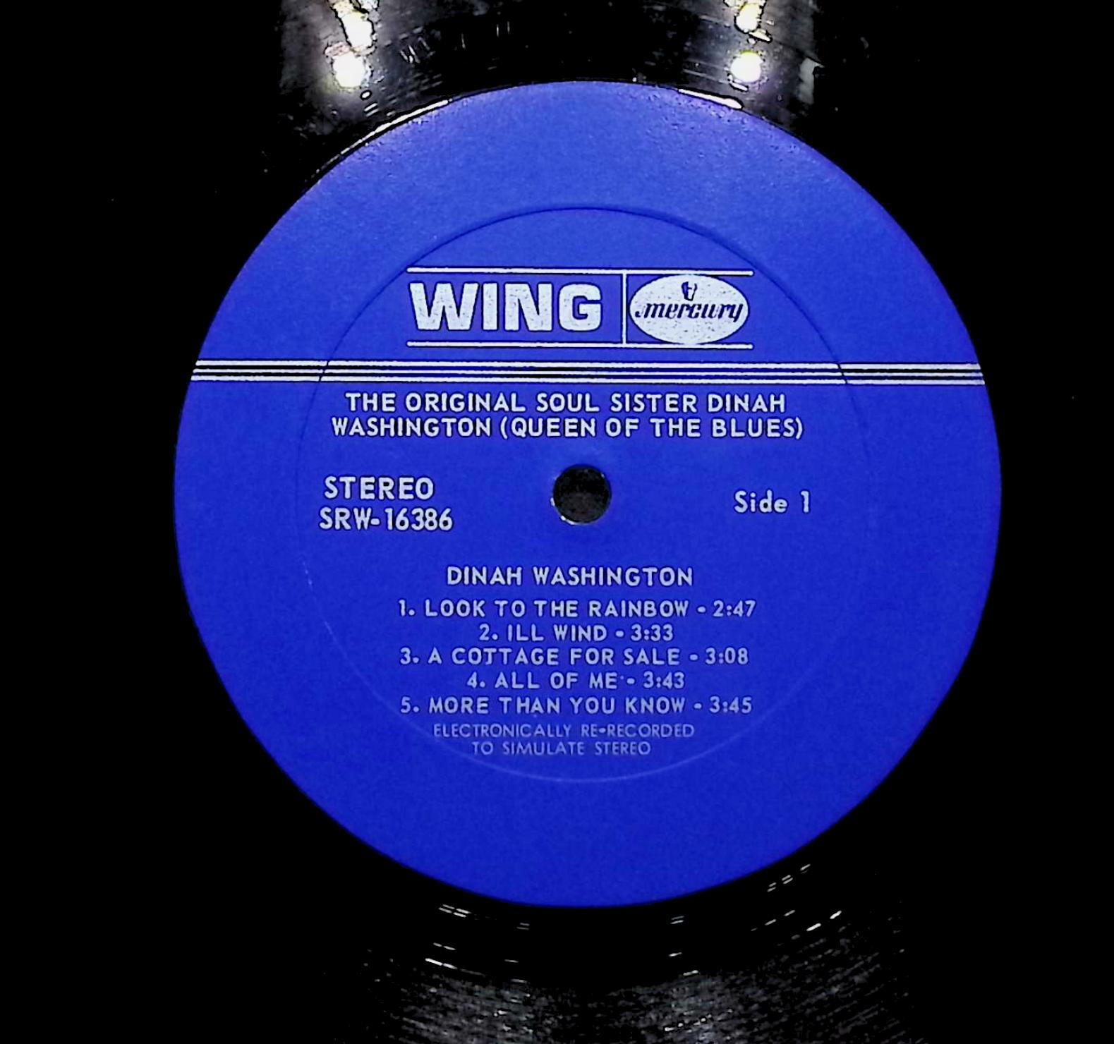 Dinah Washington The Original Soul Sister - Queen Of The Blues 1969 LP Jazz  — image 4