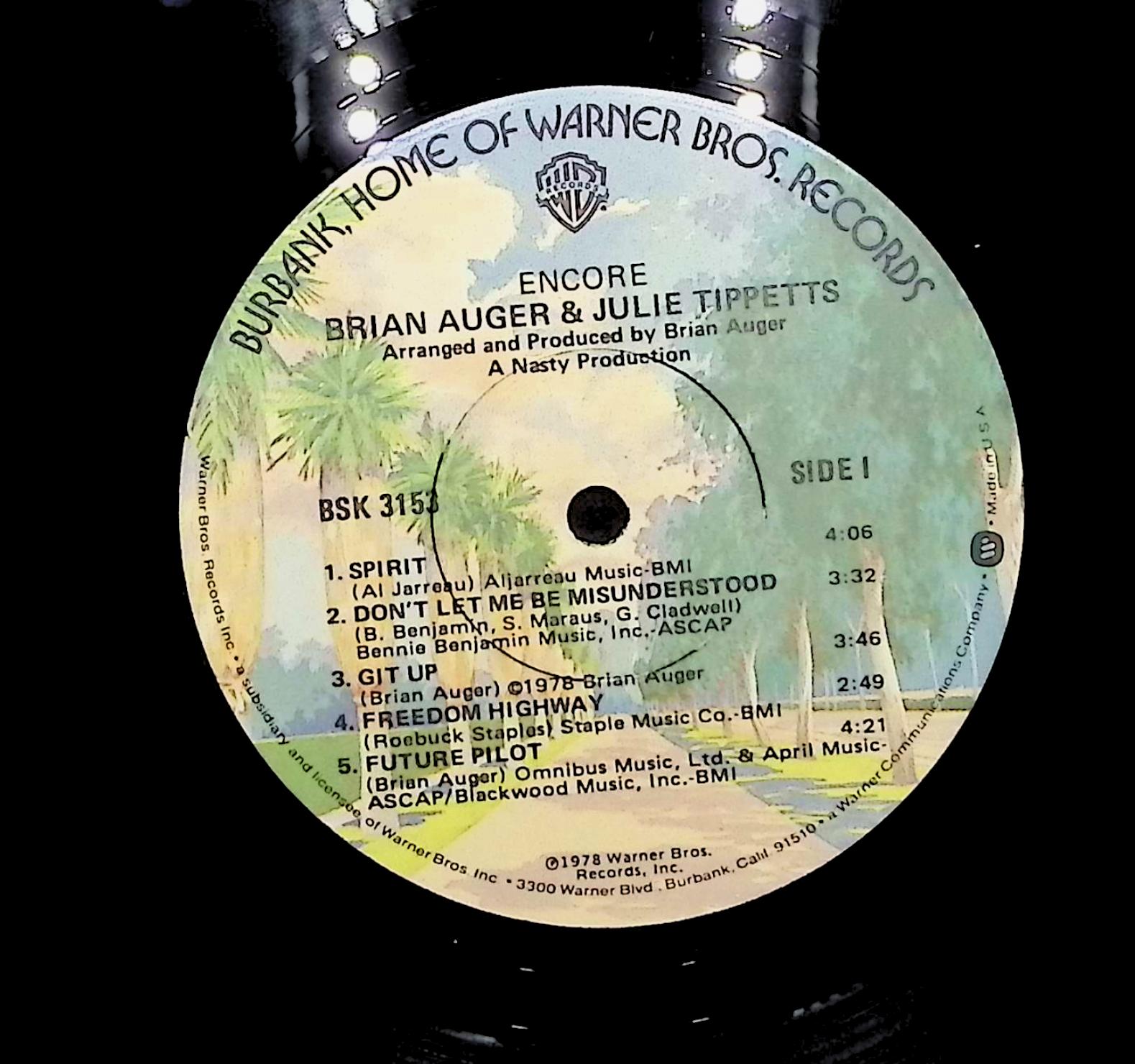 Brian Auger & Julie Tippetts Encore 1978 LP Rock Side I & II  — image 4