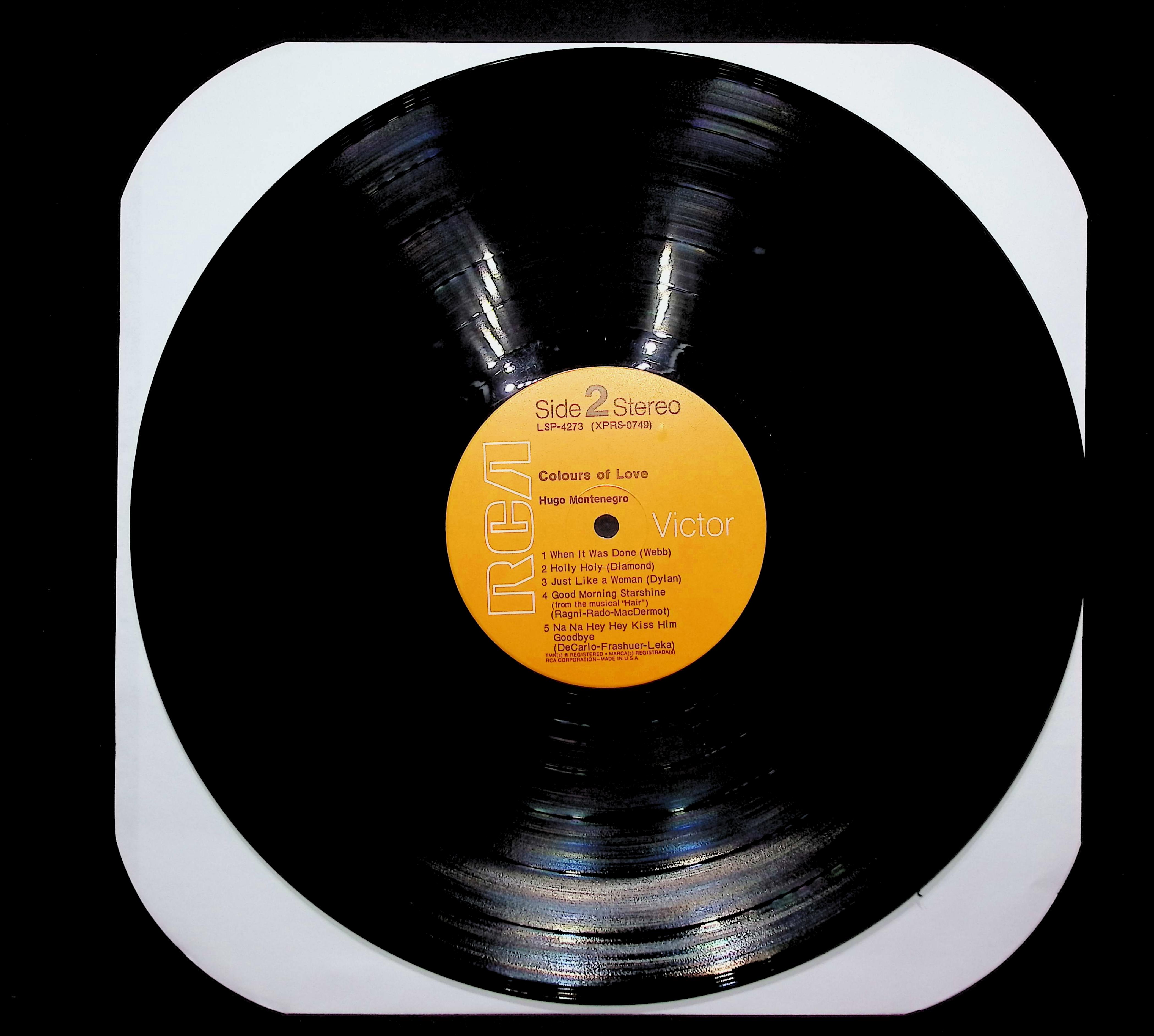 Hugo Montenegro Colours Of Love 1970 LP Jazz Side 1 & 2  — image 3