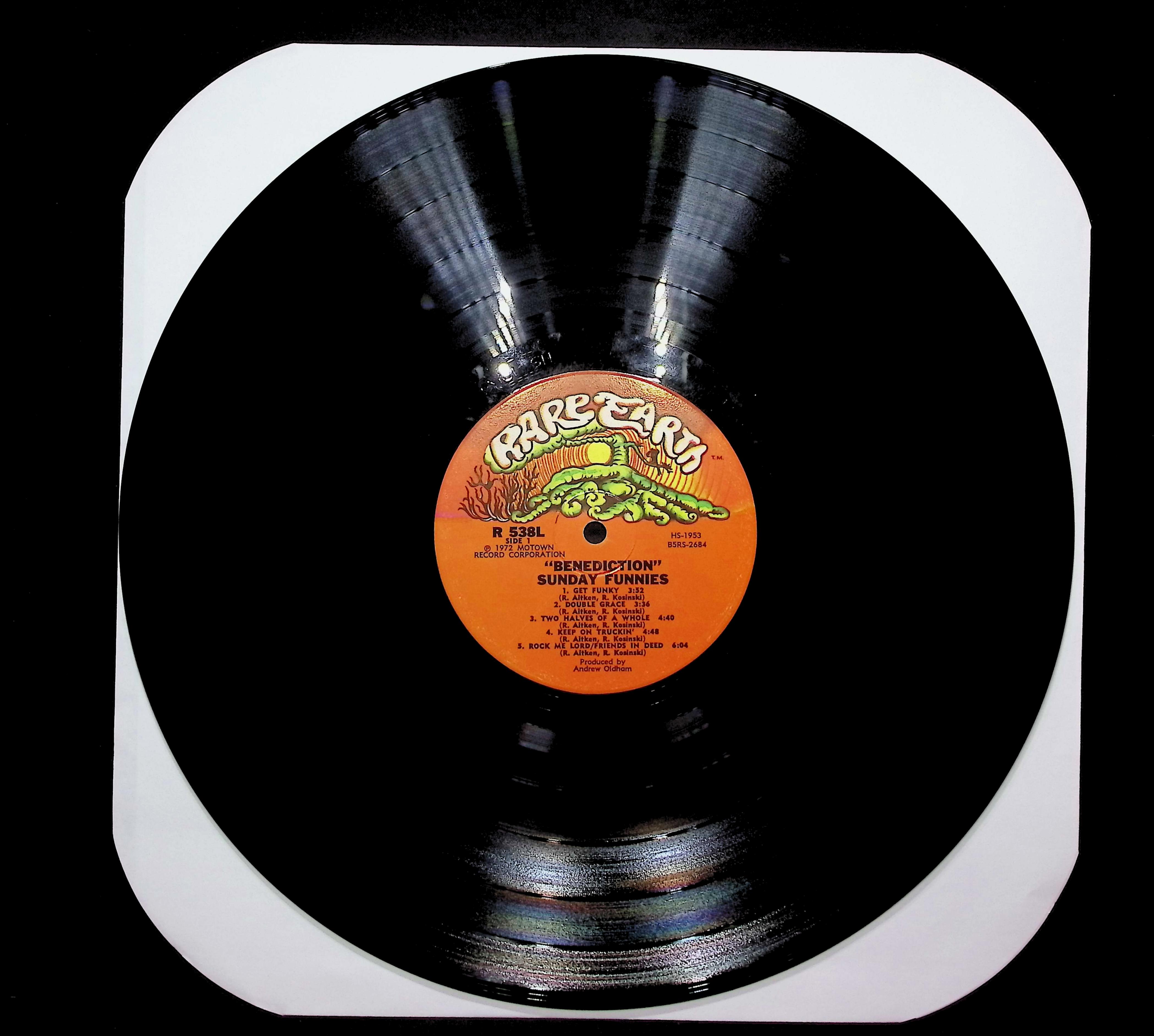 Sunday Funnies Benediction 1972 LP Rock Side 1 & 2  — image 3