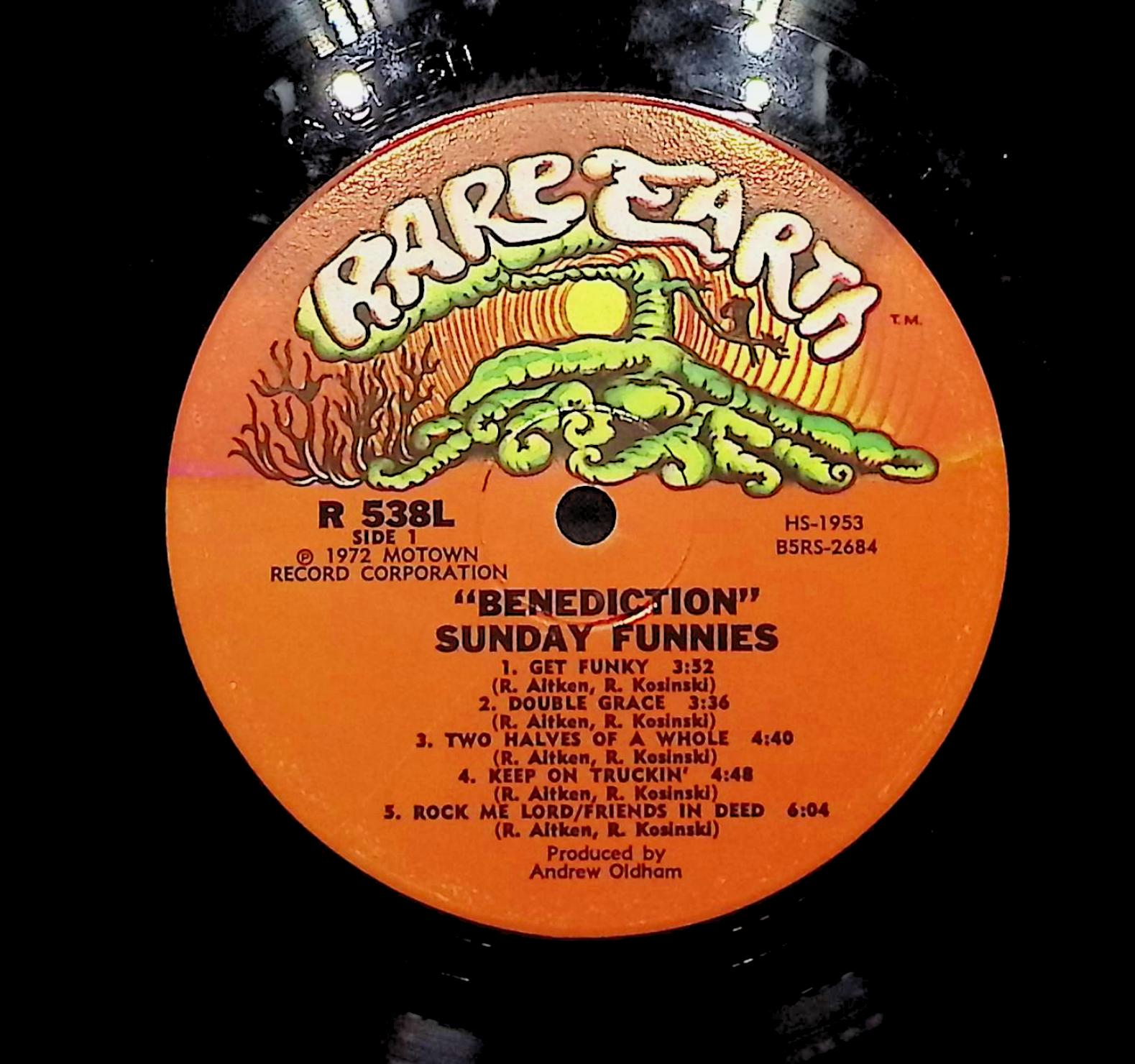 Sunday Funnies Benediction 1972 LP Rock Side 1 & 2  — image 4