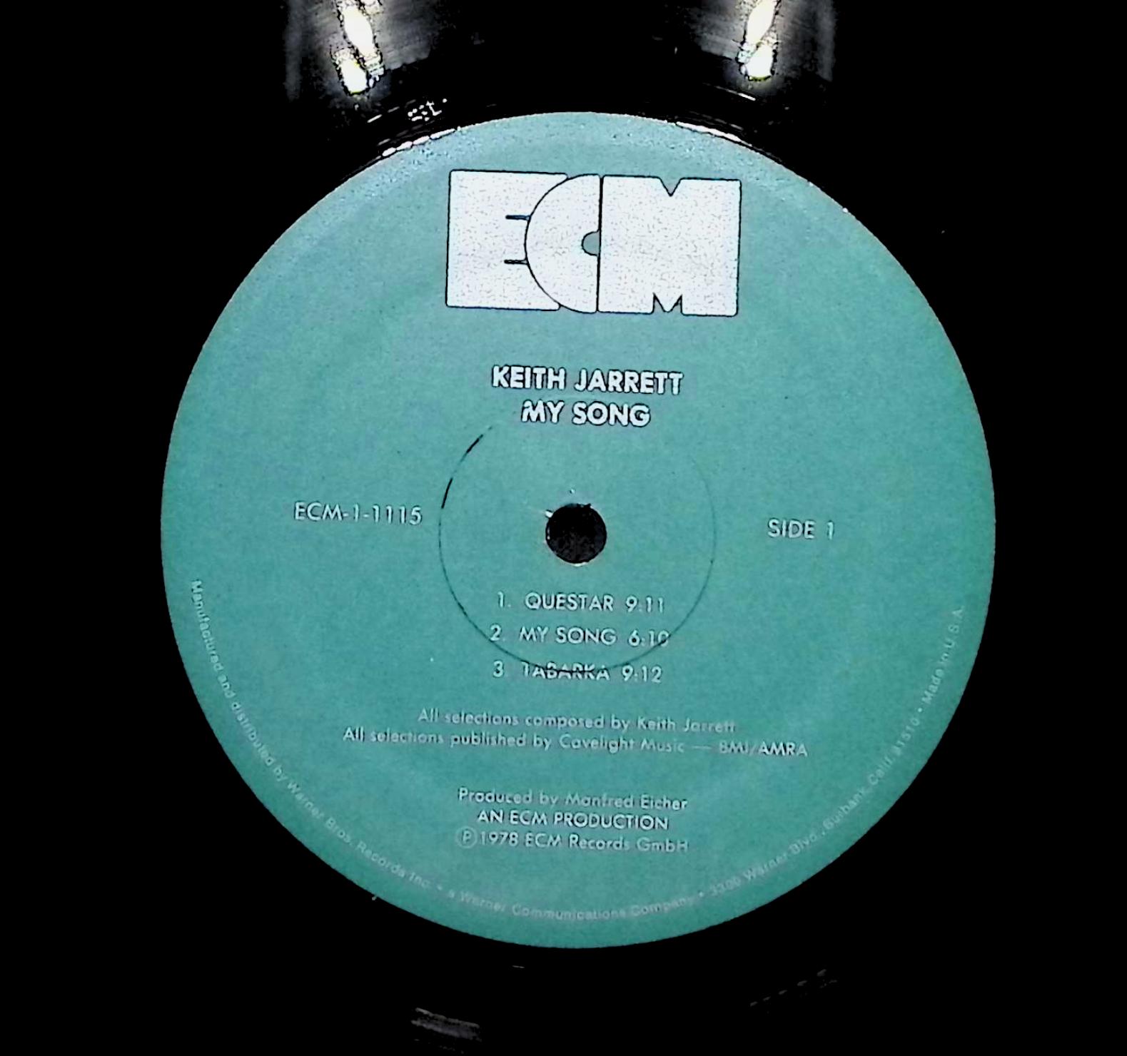 Keith Jarrett My Song 1978 LP Jazz Side 1 & 2  — image 2