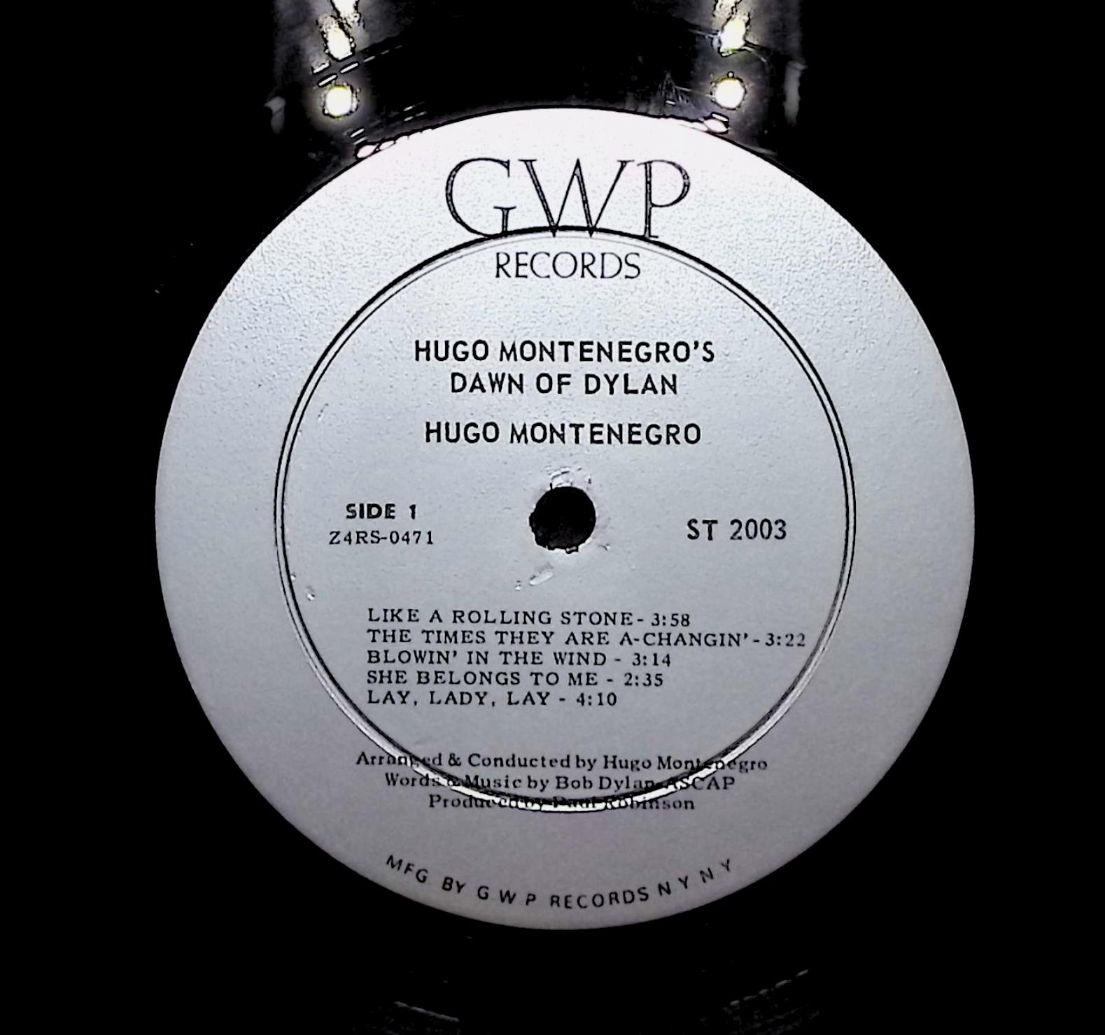 Hugo Montenegro Hugo Montenegro's Dawn Of Dylan 1970 LP Jazz Side 1 & 2  — image 2