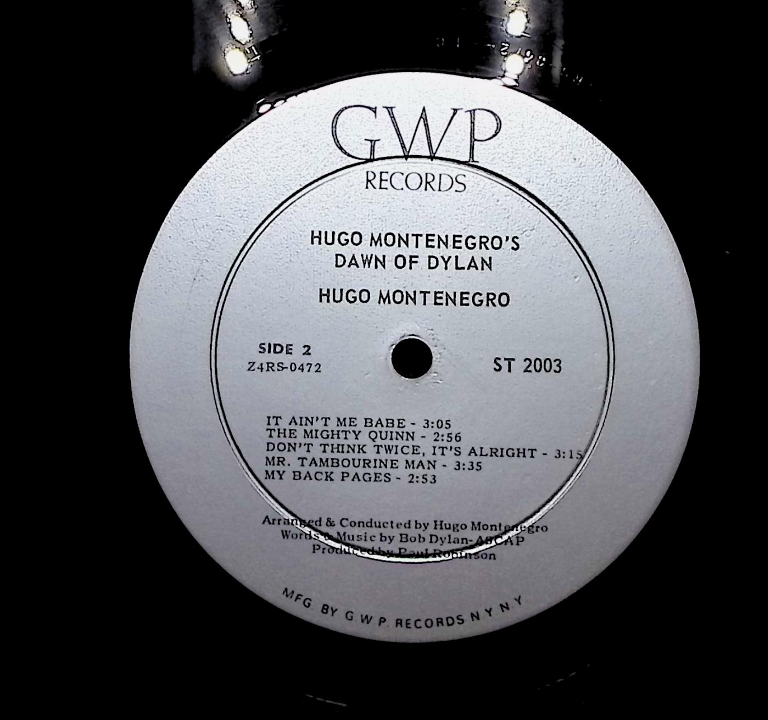 Hugo Montenegro Hugo Montenegro's Dawn Of Dylan 1970 LP Jazz Side 1 & 2  — image 4