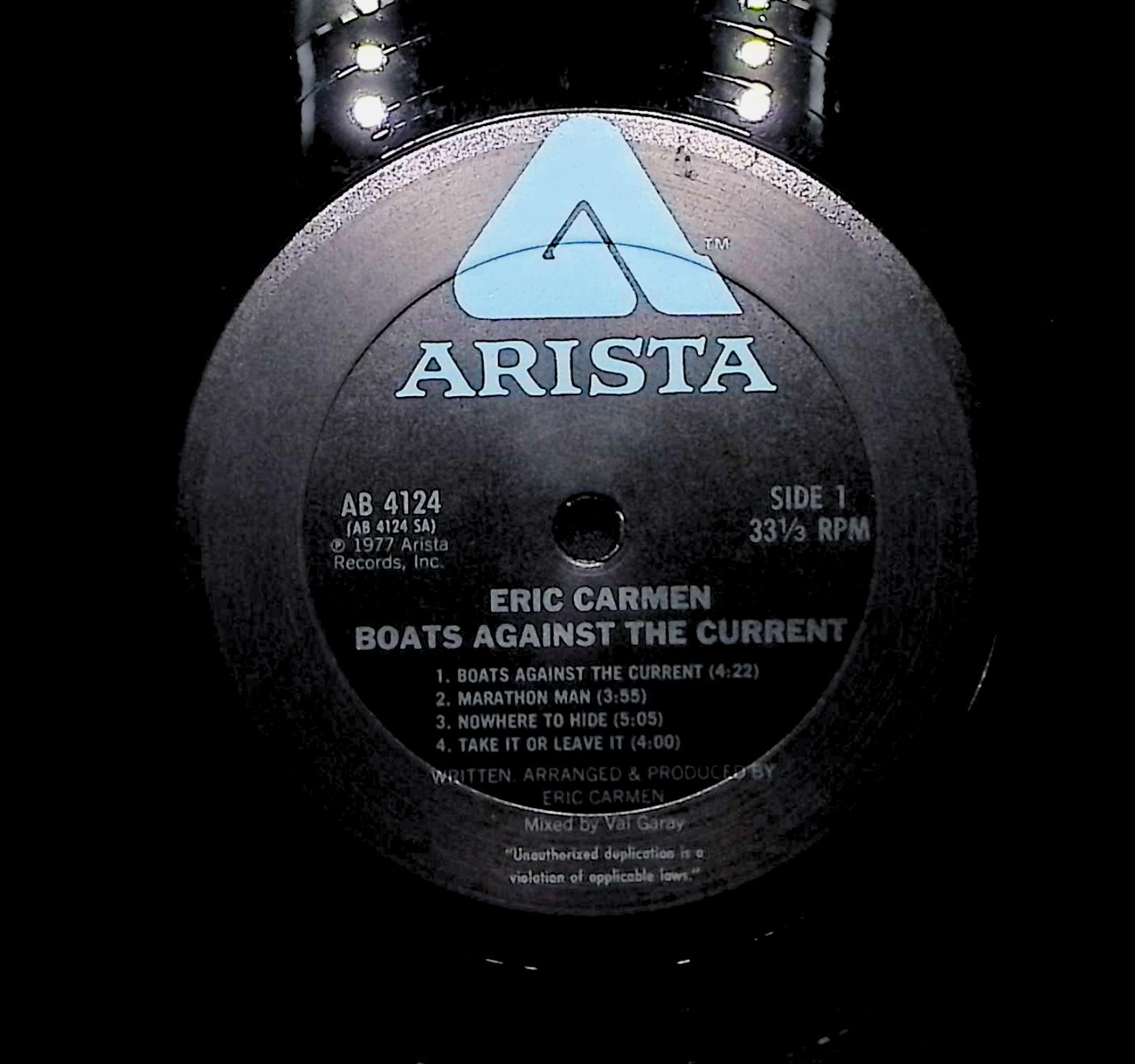 Eric Carmen Boats Against The Current 1977 LP Rock Side 1 & 2  — image 2