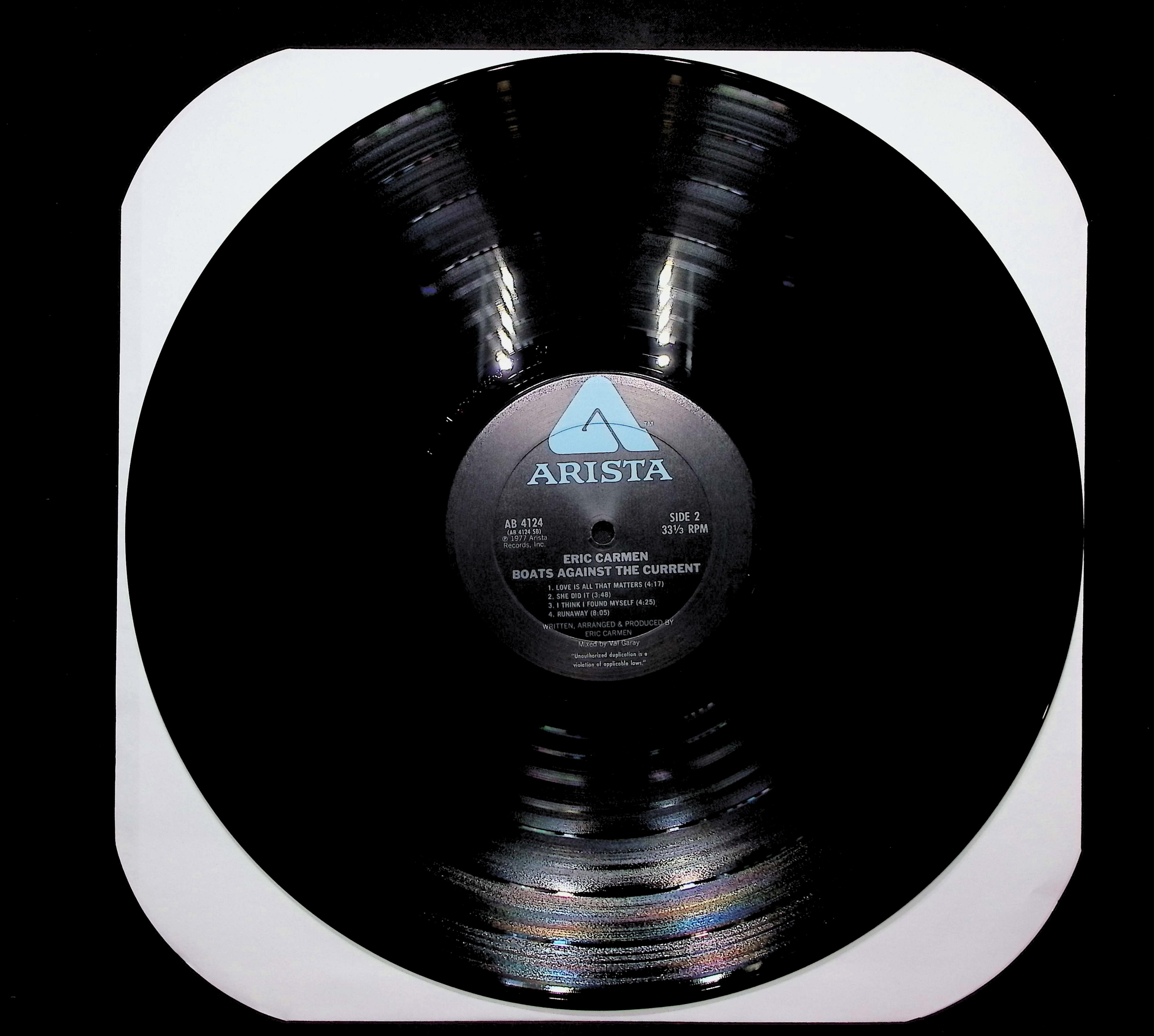 Eric Carmen Boats Against The Current 1977 LP Rock Side 1 & 2  — image 3