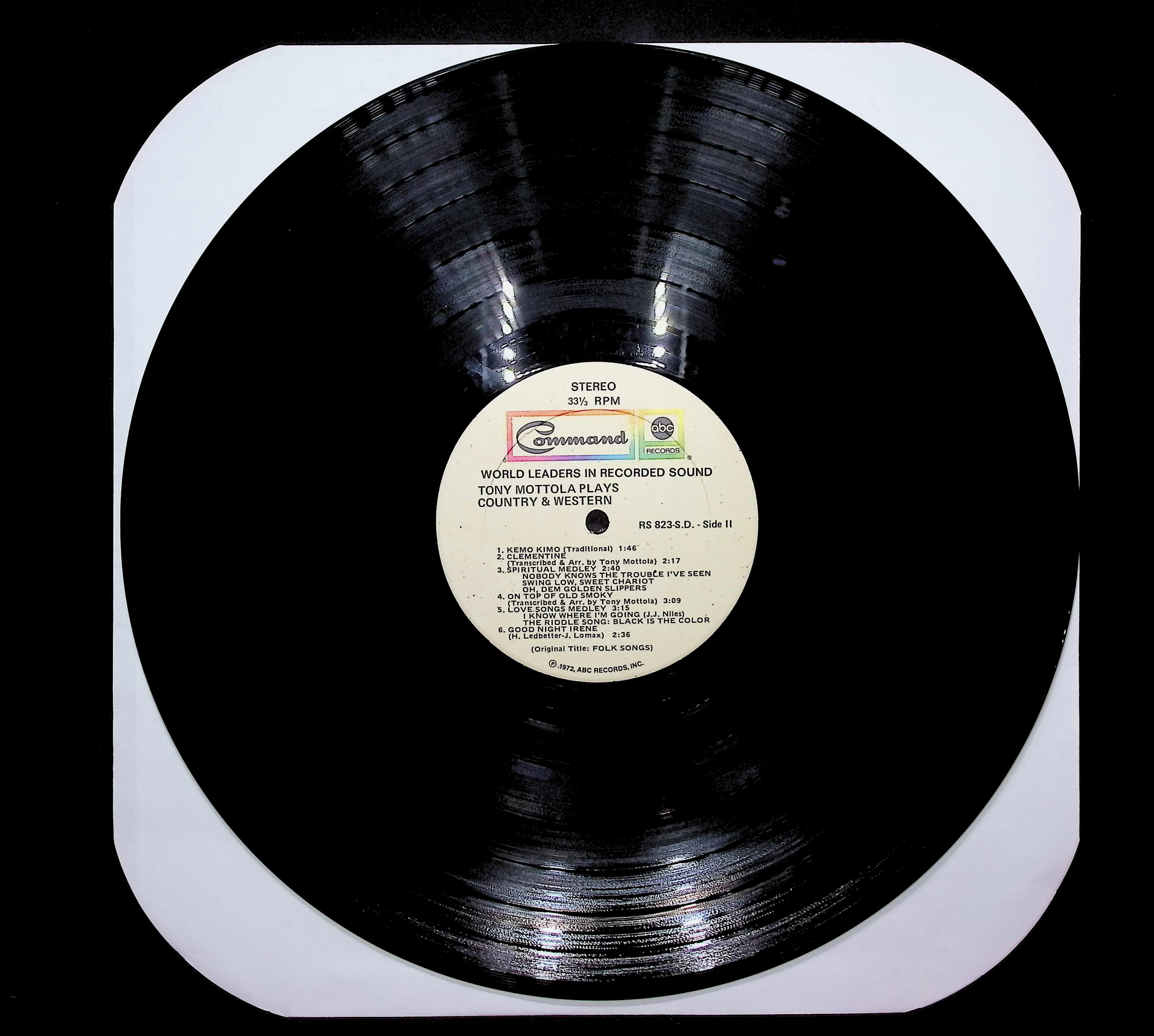 Tony Mottola Tony Mottola Plays Country & Western 1963 LP Pop Side I & II