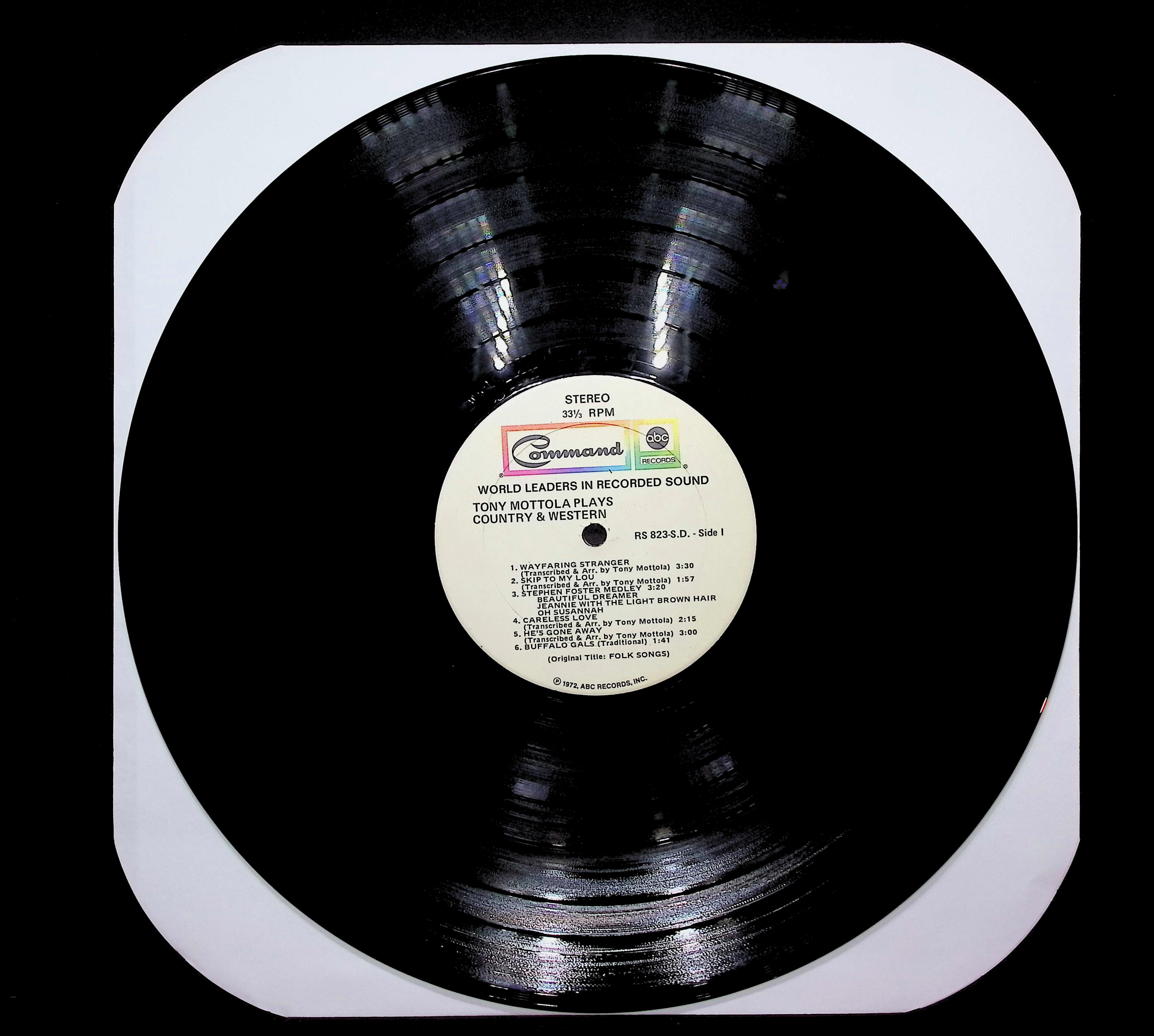 Tony Mottola Tony Mottola Plays Country & Western 1963 LP Pop Side I & II — image 3