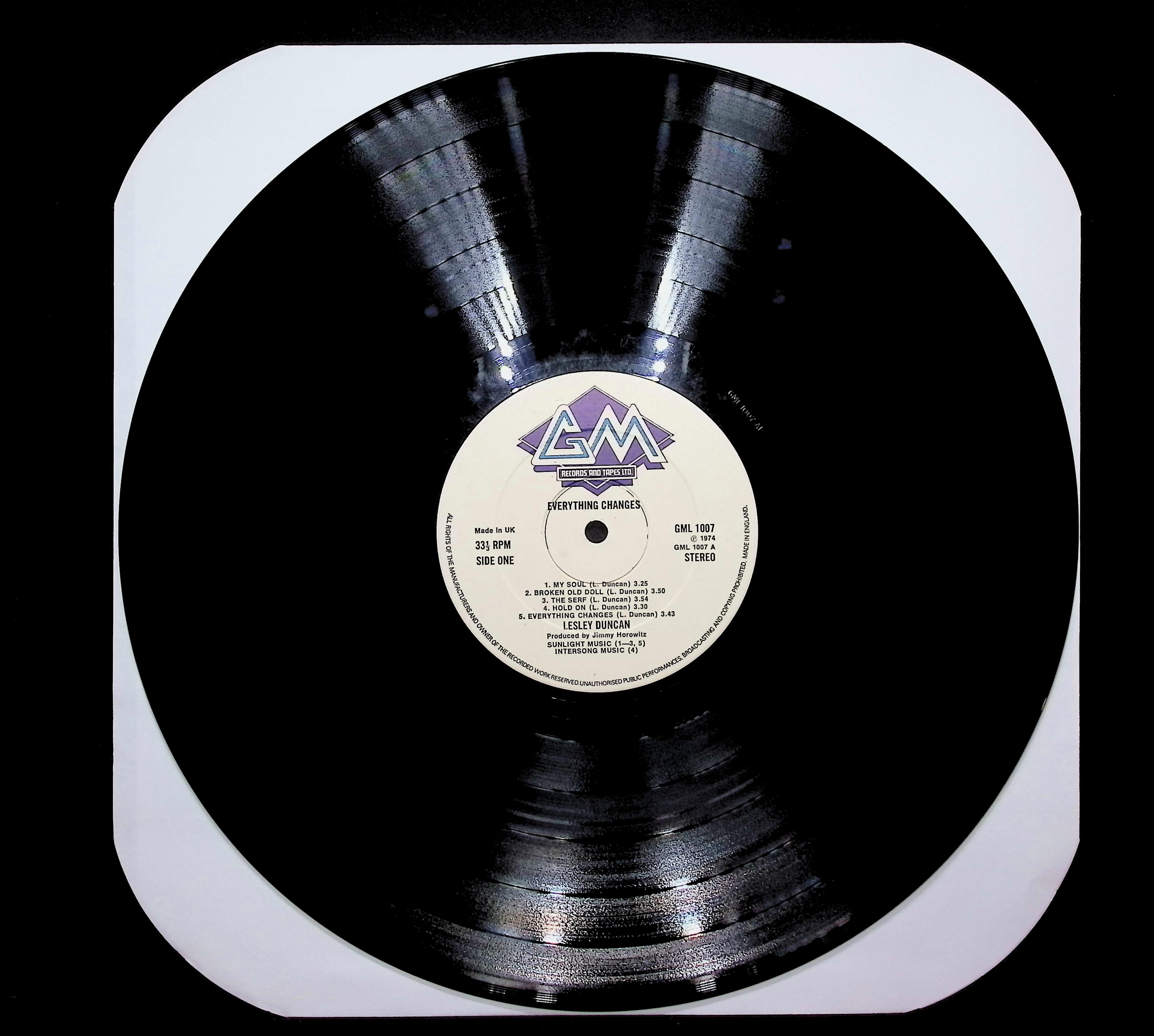 Lesley Duncan Everything Changes 1974 LP Rock Side One & Two